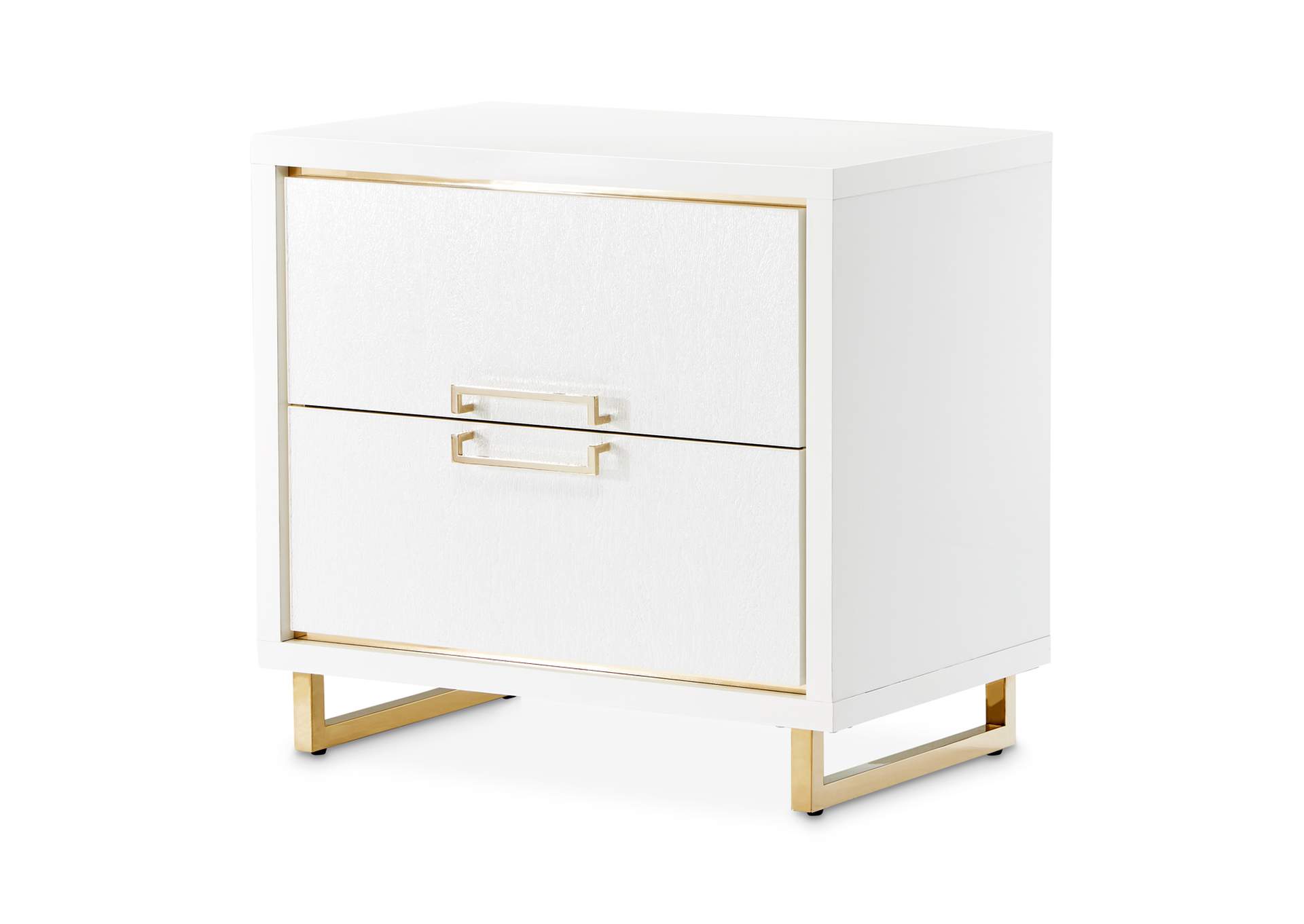Palm Gate Nightstand - Cloud White image 1