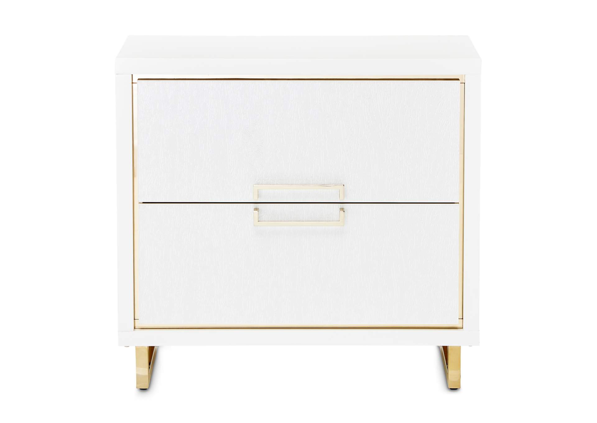 Palm Gate Nightstand - Cloud White image 3