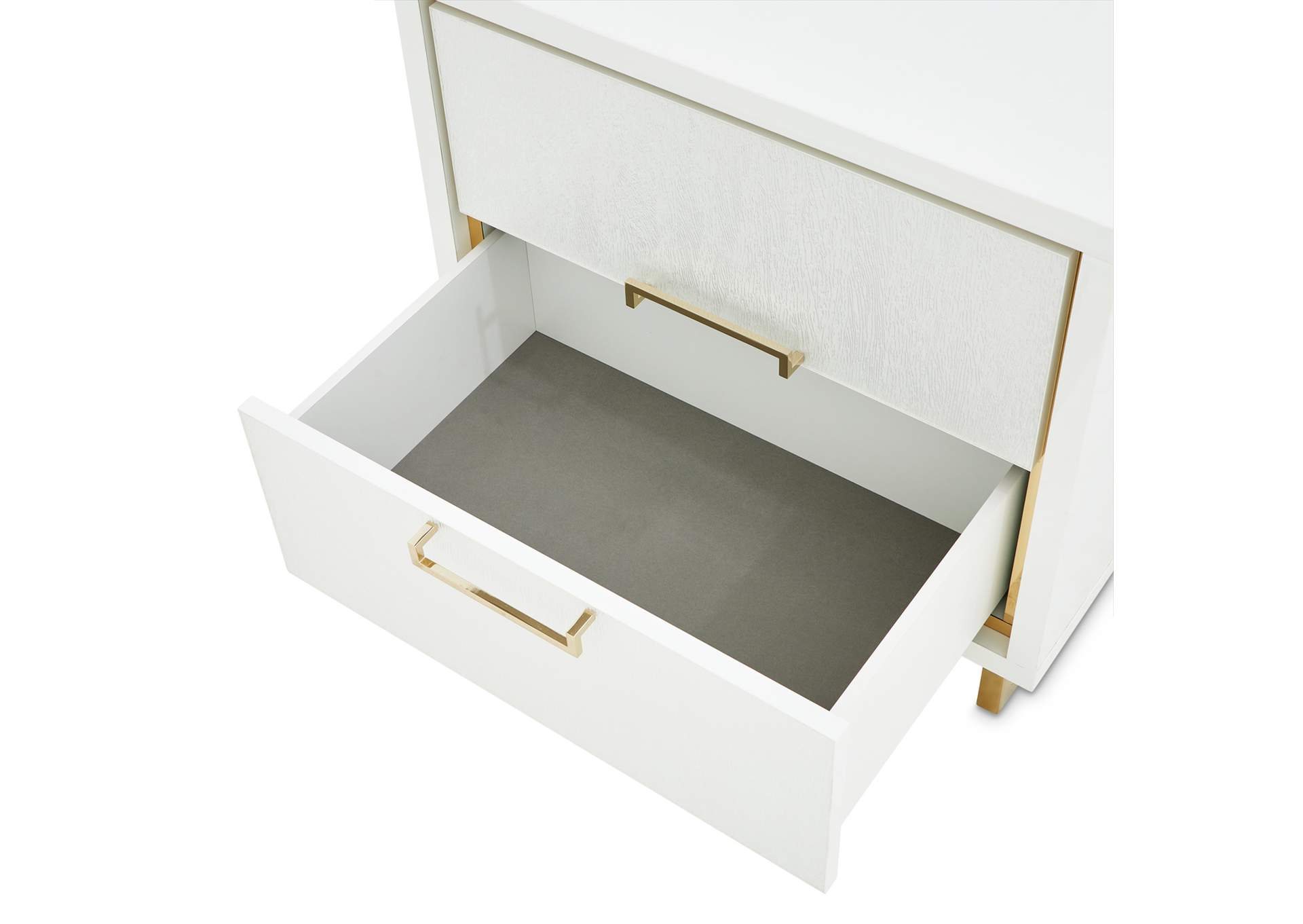 Palm Gate Nightstand - Cloud White image 6