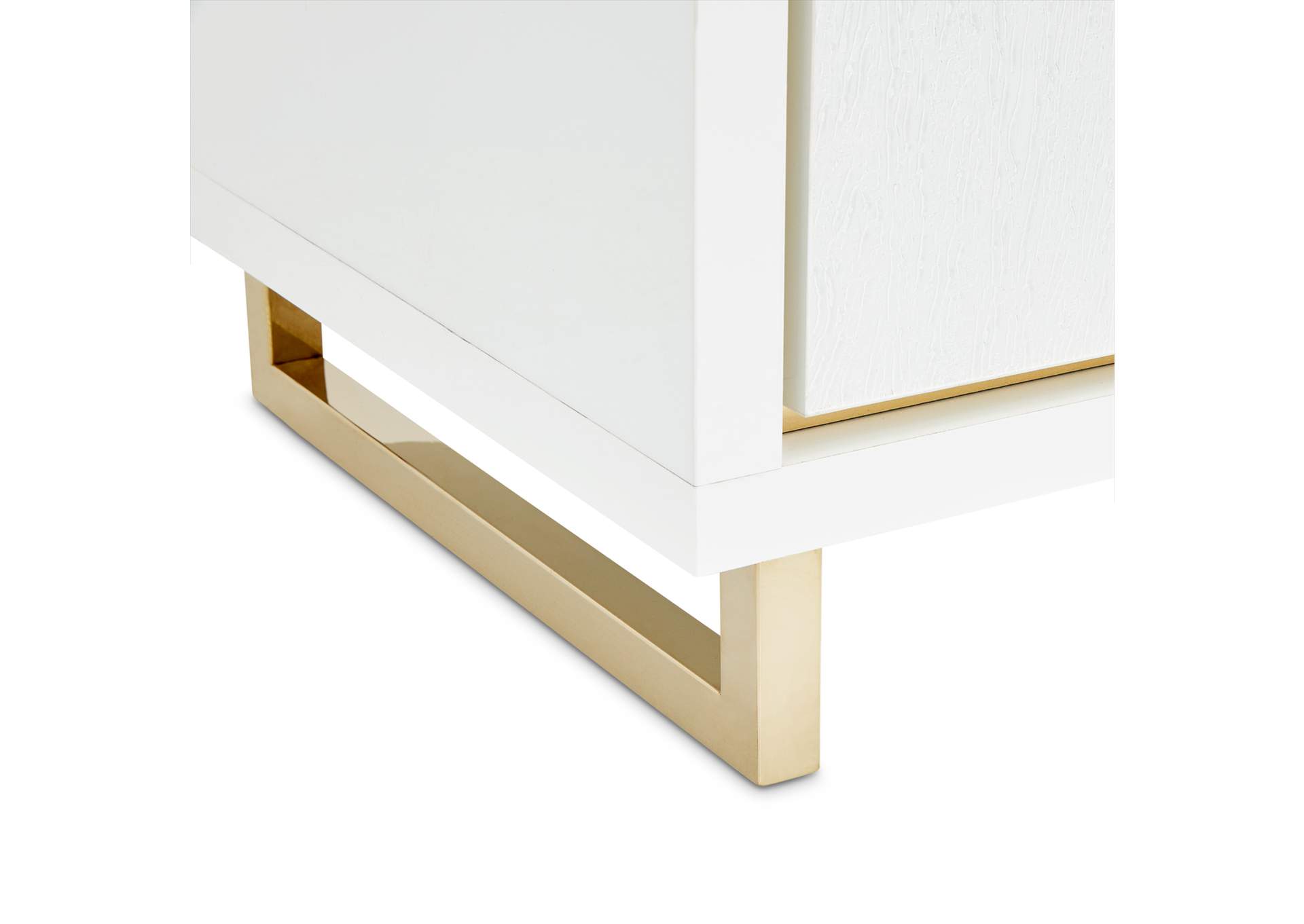 Palm Gate Nightstand - Cloud White image 10