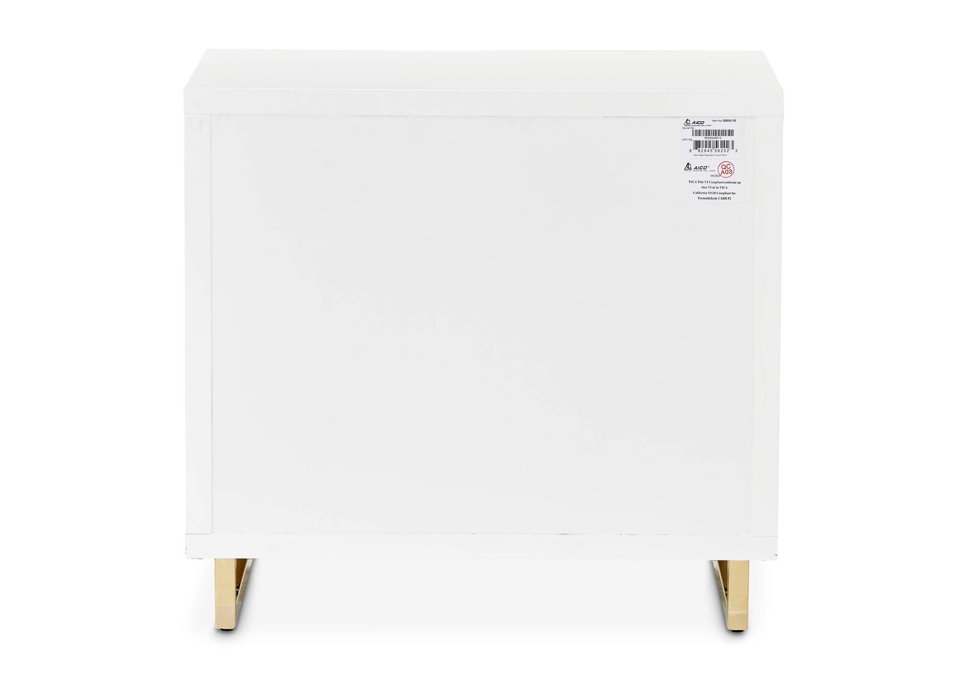 Palm Gate Nightstand - Cloud White image 11