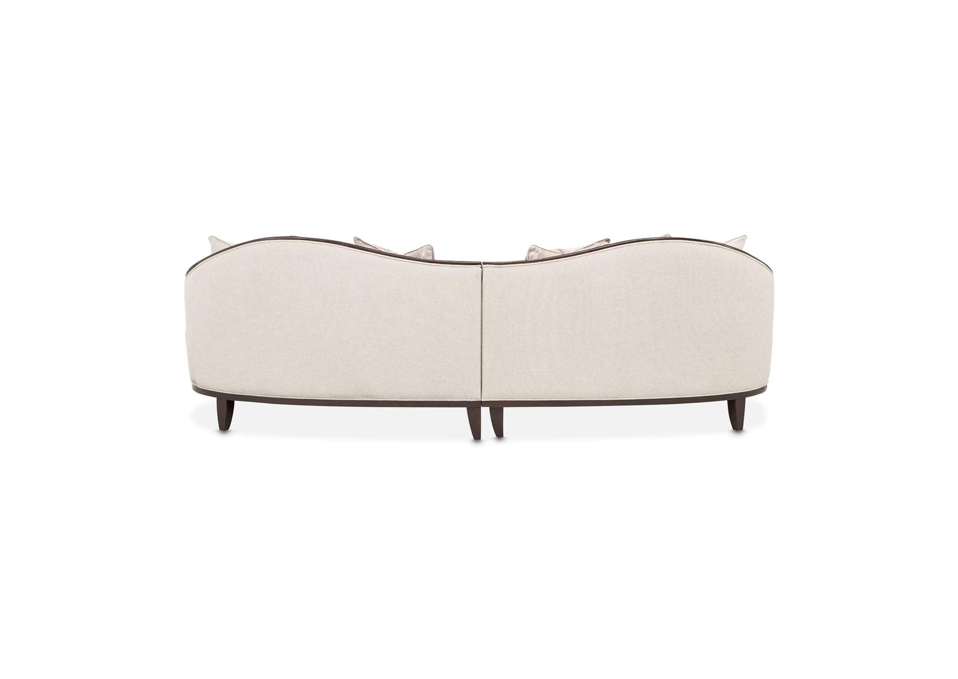 Camellia Field 2-Piece Chenille Sofa - Linen and Warm Pecan image 4