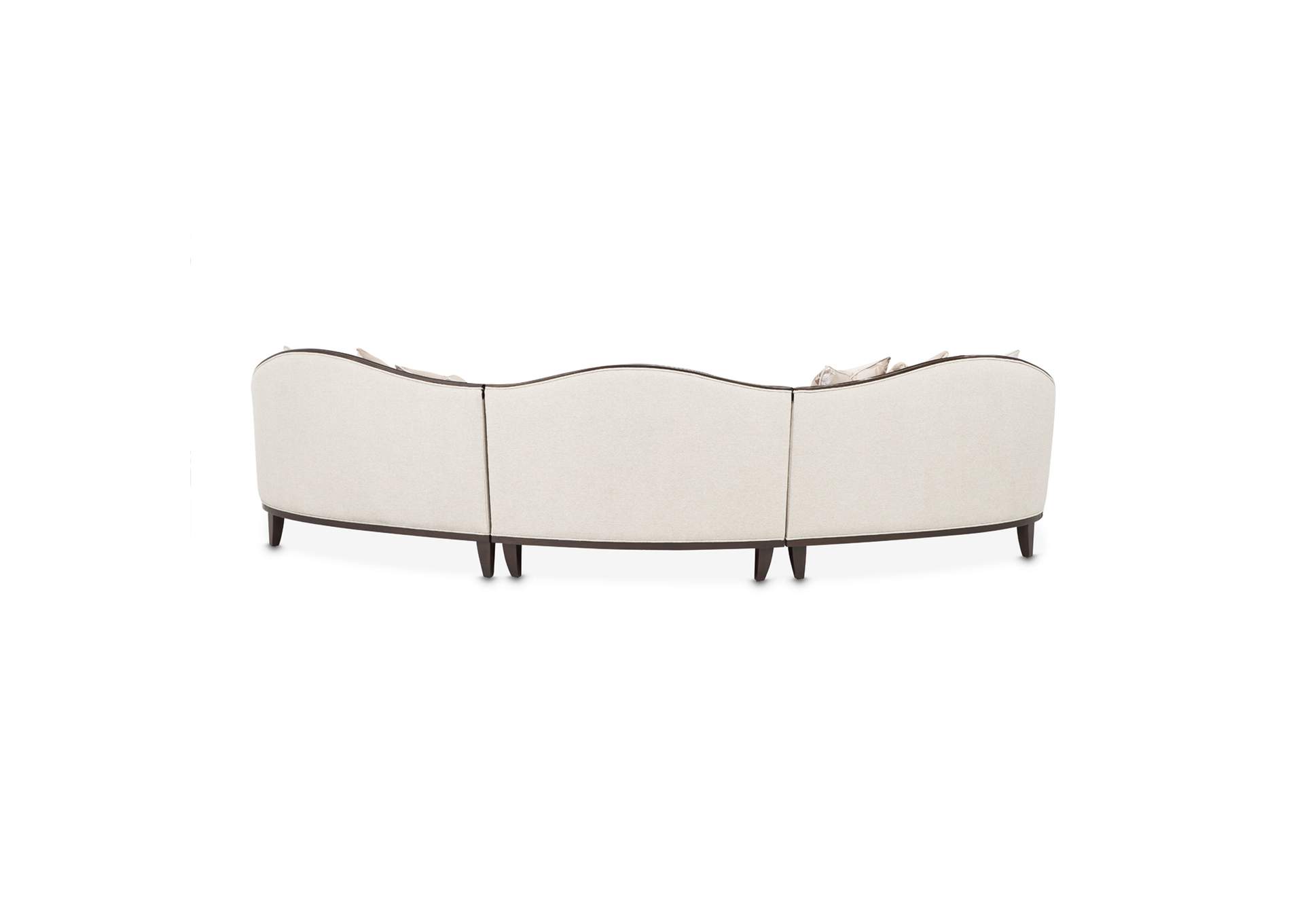 Camellia Field 3-Piece Chenille Sofa - Linen and Warm Pecan image 3