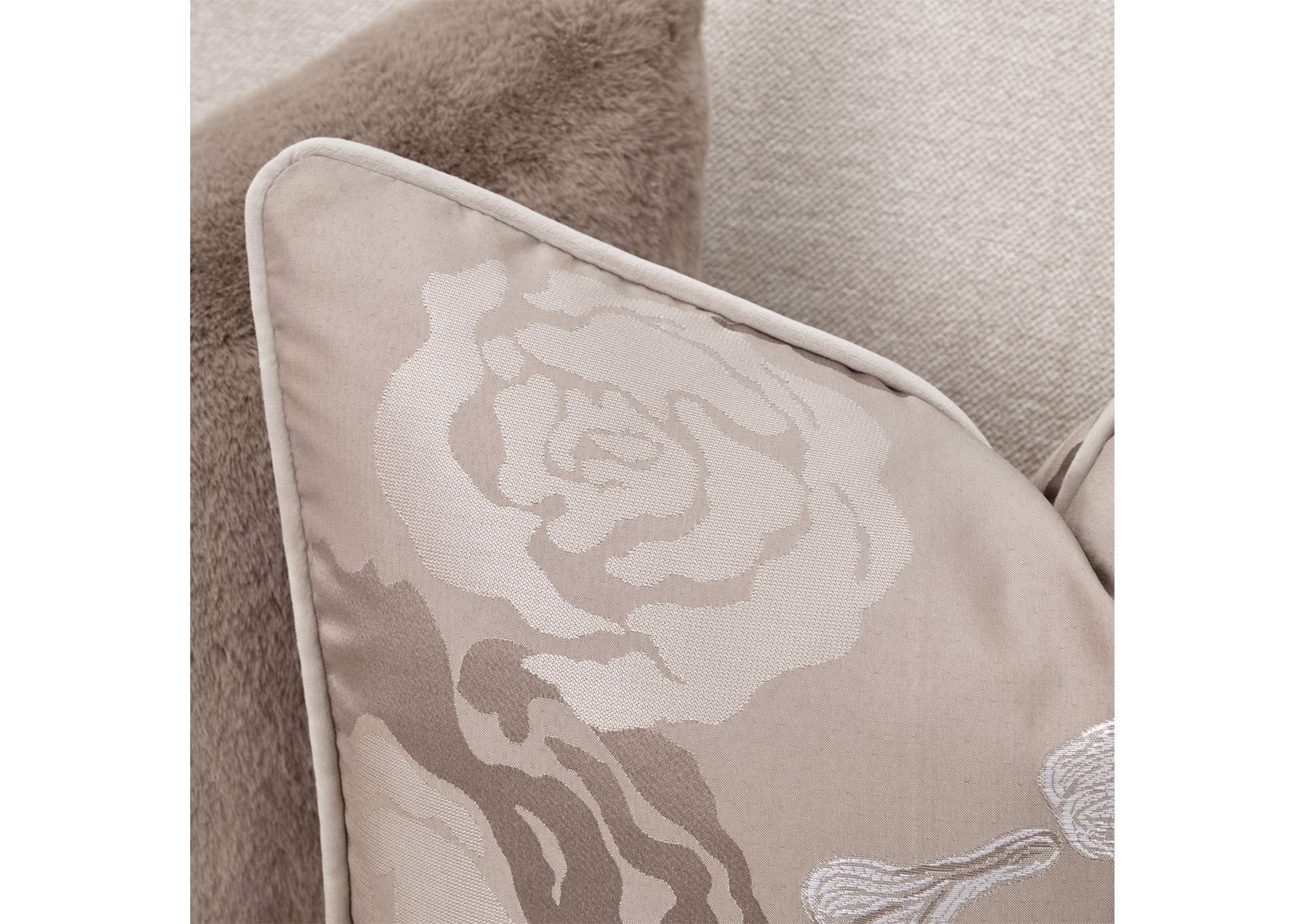 Camellia Field 3-Piece Chenille Sofa - Linen and Warm Pecan image 12