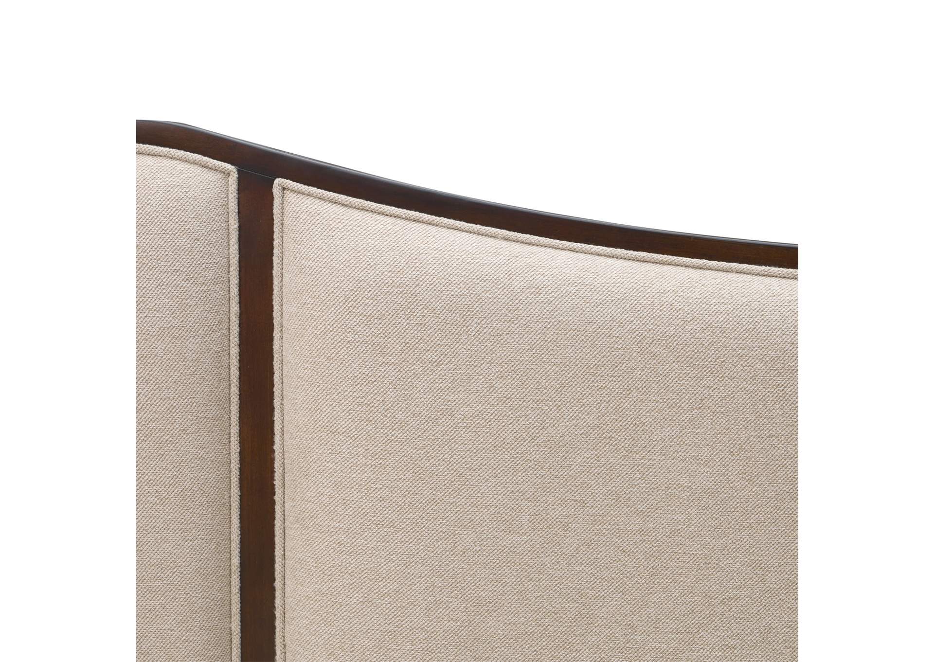 Camellia Field Queen Upholstered Bed - Warm Pecan image 9