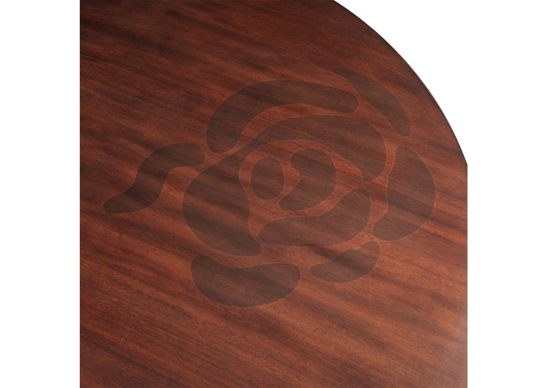 Camellia Field Round Dining Table - Warm Pecan image 6