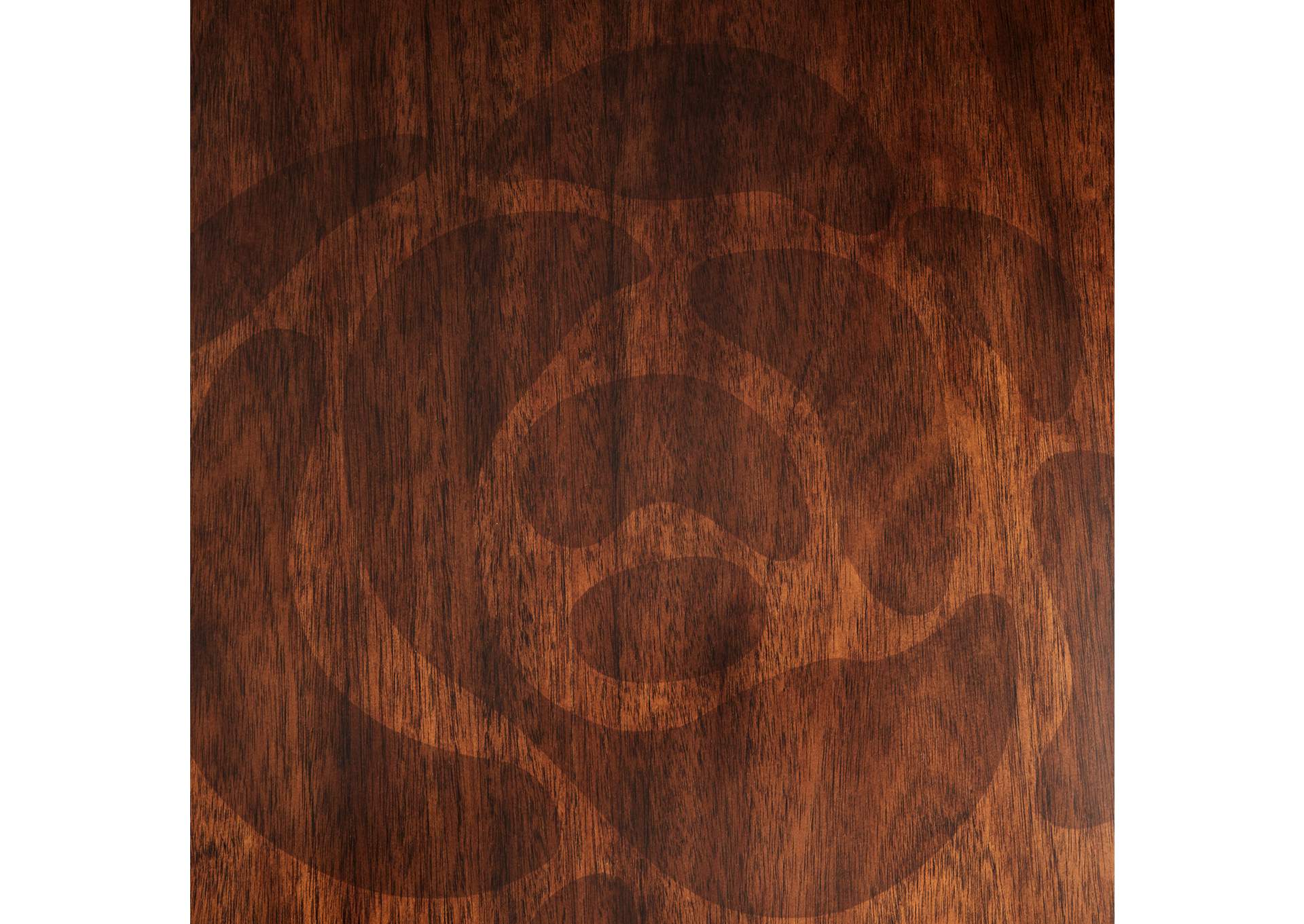 Camellia Field Rectangular Pedestal Dining Table - Warm Pecan image 9