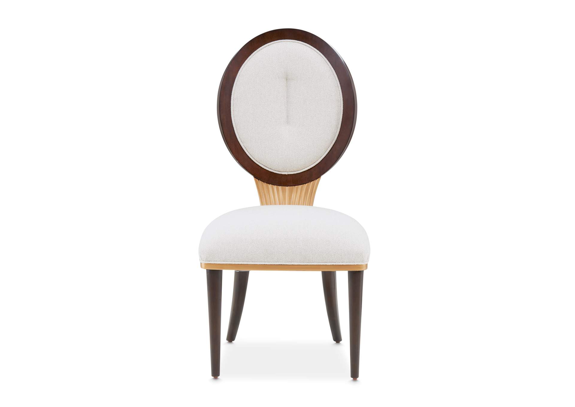 Camellia Field Dining Side Chair - Linen and Warm Pecan image 20