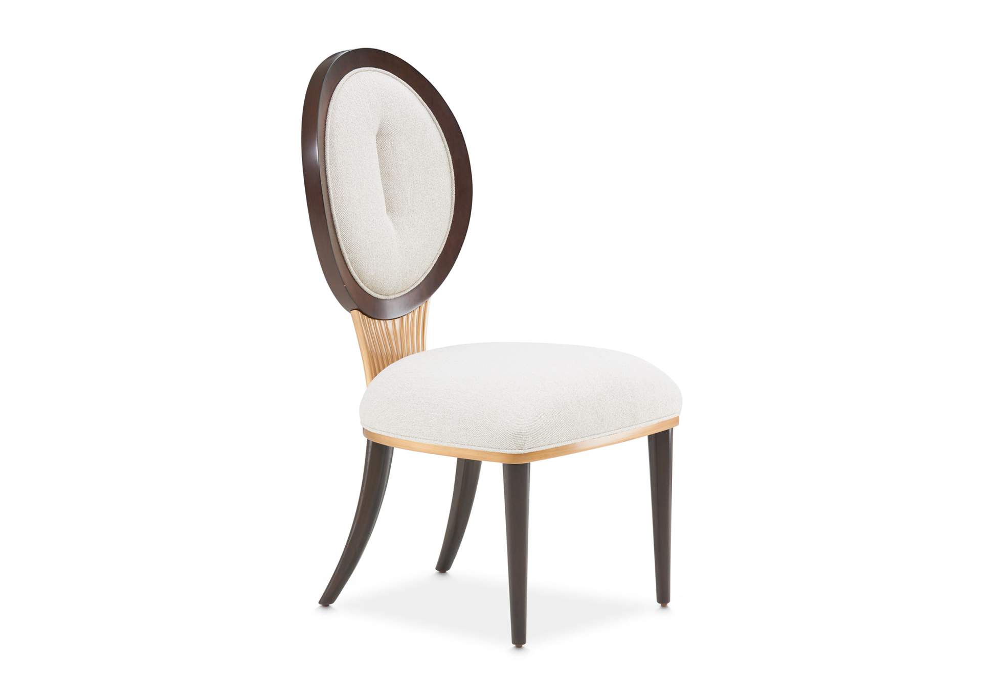 Camellia Field Dining Side Chair - Linen and Warm Pecan image 19