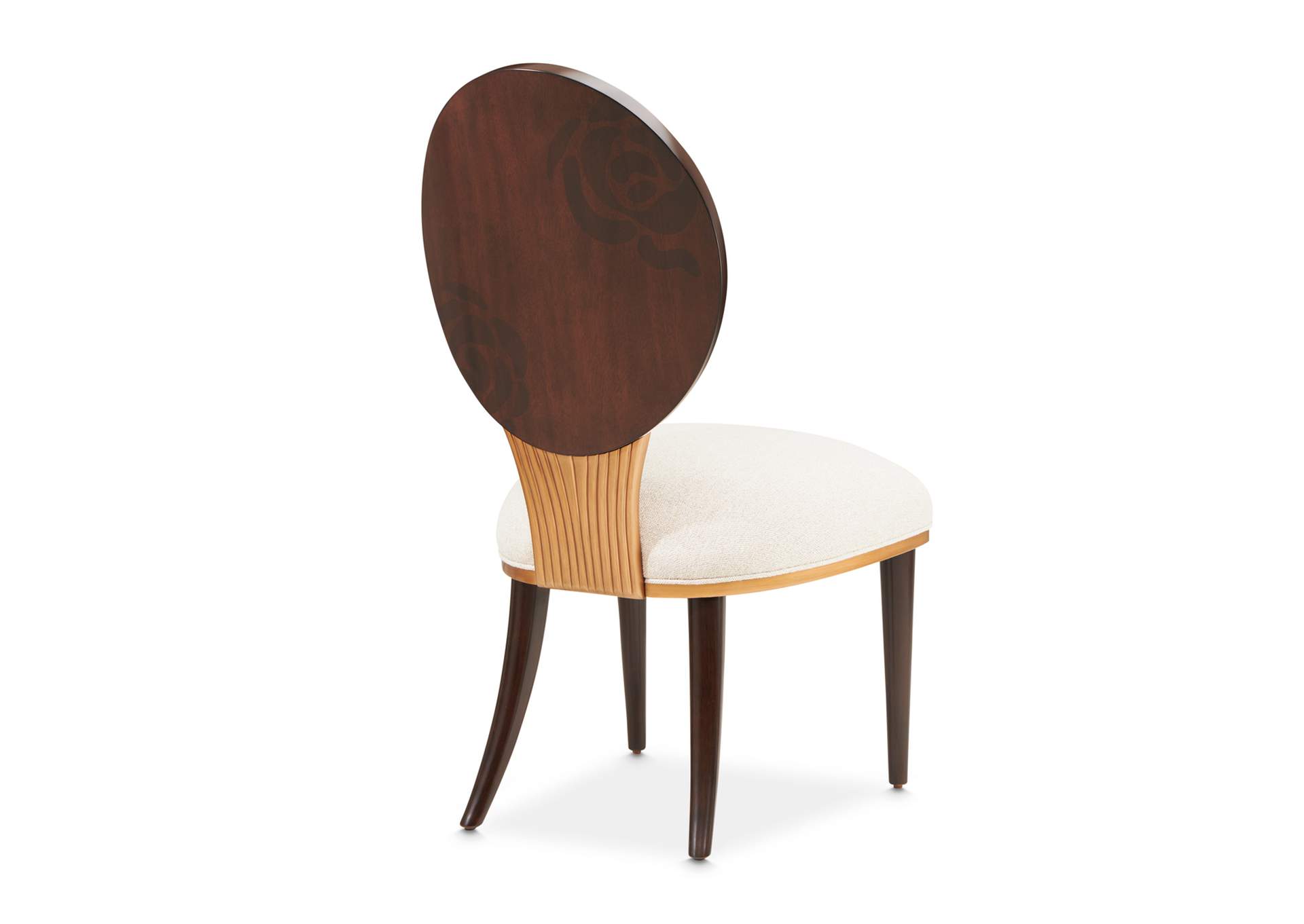 Camellia Field Dining Side Chair - Linen and Warm Pecan image 17