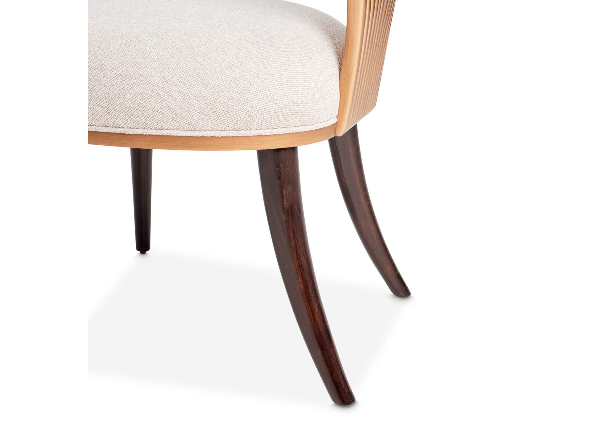Camellia Field Dining Side Chair - Linen and Warm Pecan image 11
