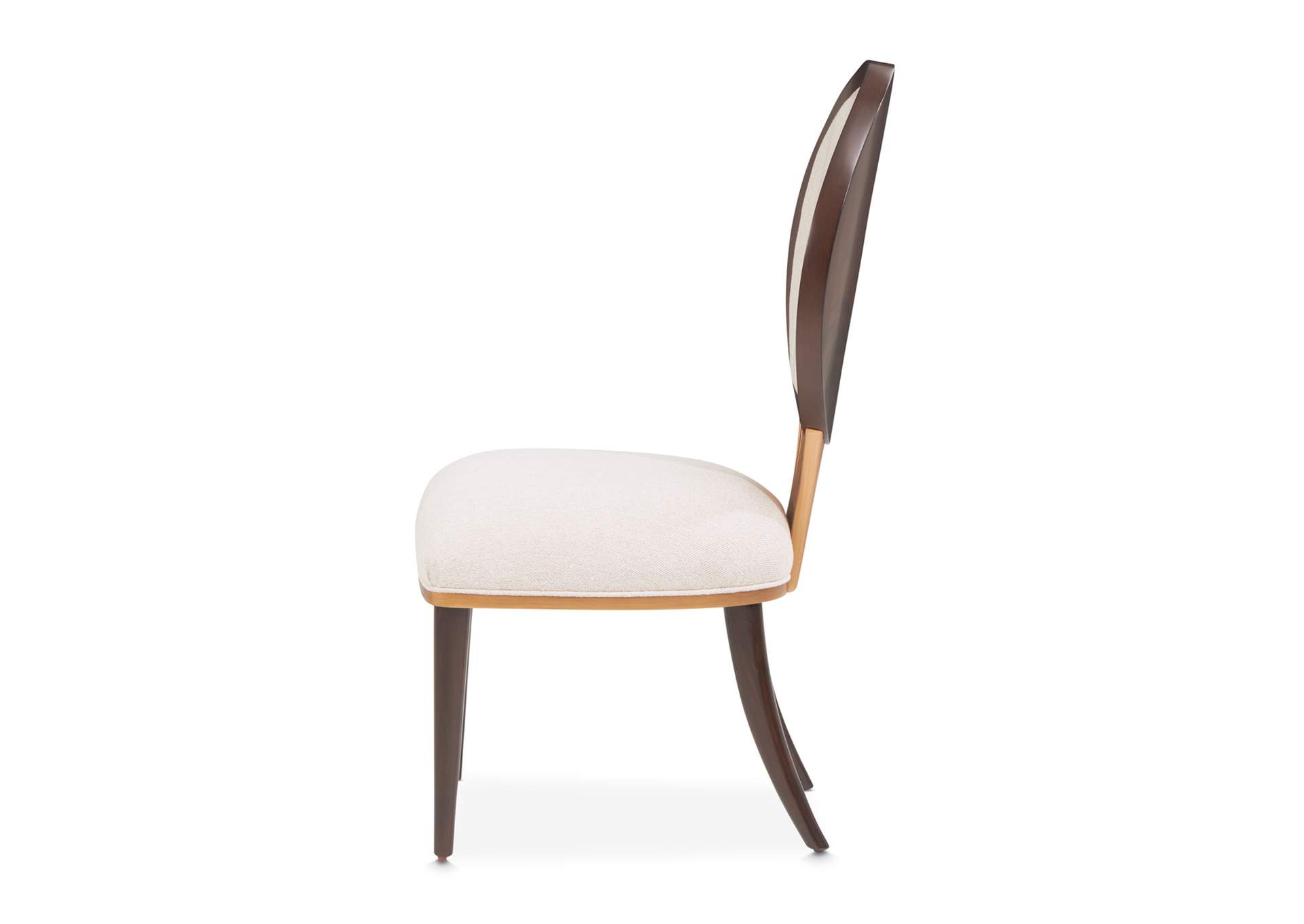 Camellia Field Dining Side Chair - Linen and Warm Pecan image 14