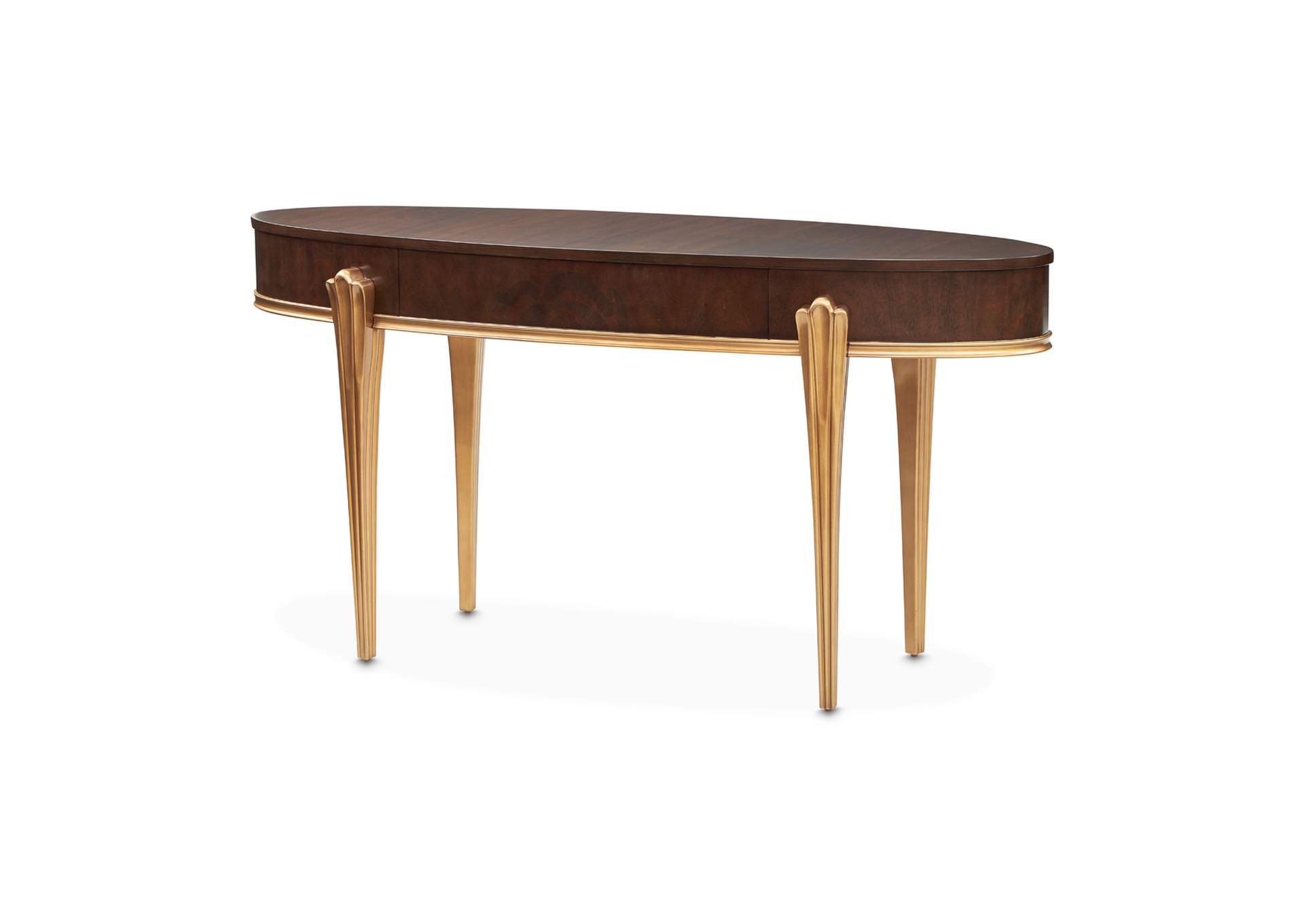 Camellia Field Vanity Desk - Warm Pecan image 4