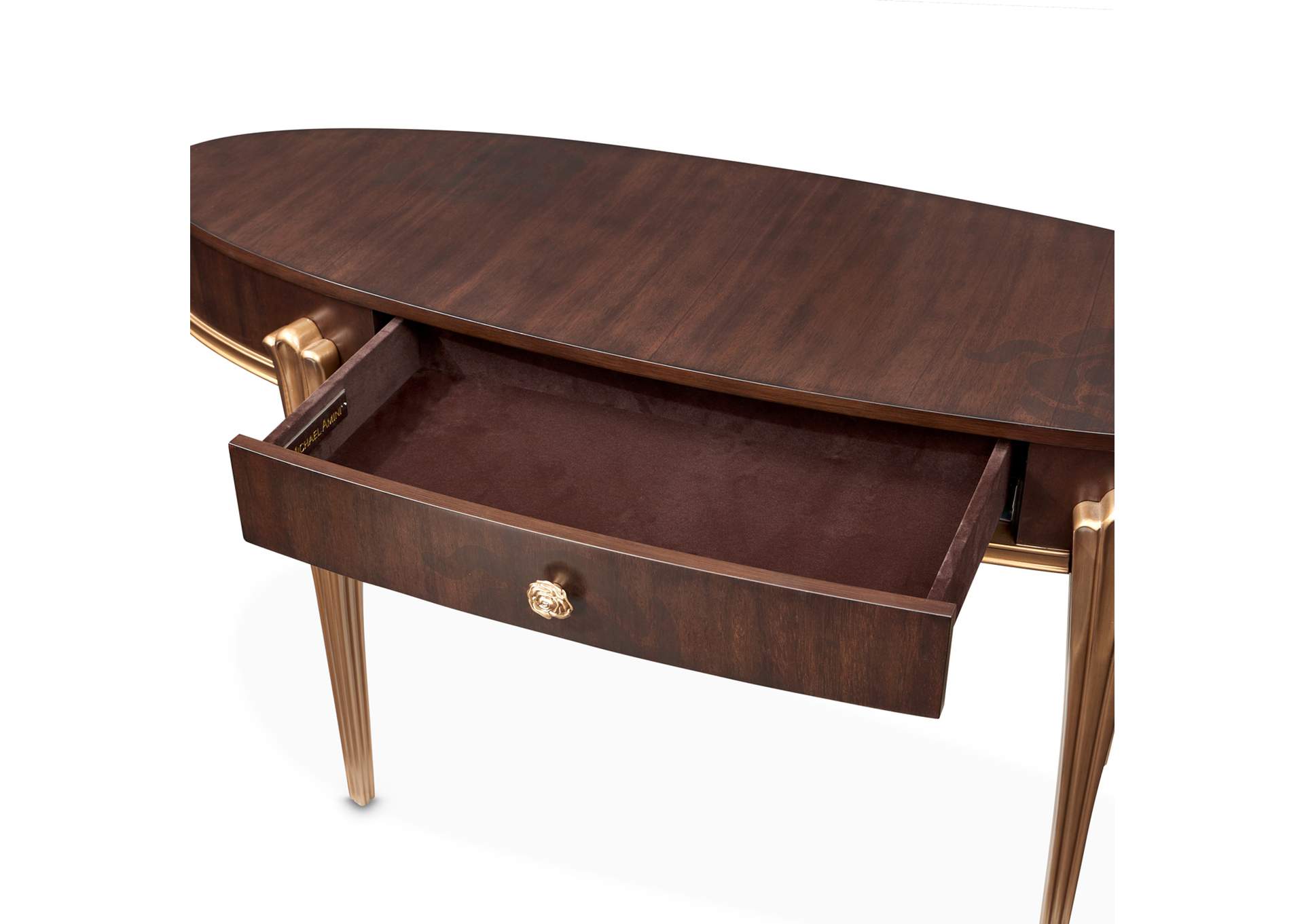 Camellia Field Vanity Desk - Warm Pecan image 8