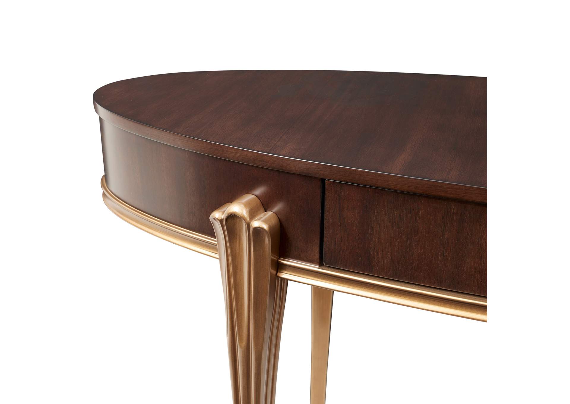 Camellia Field Vanity Desk - Warm Pecan image 9
