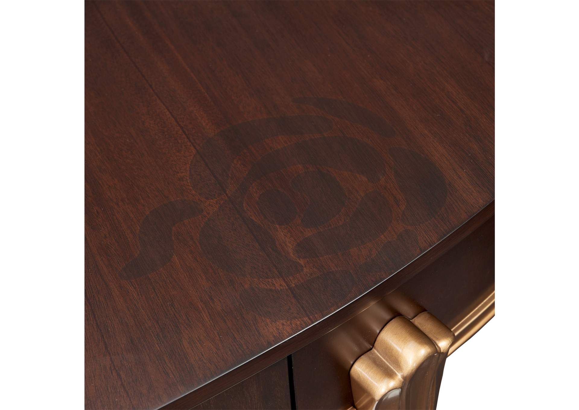 Camellia Field Vanity Desk - Warm Pecan image 10