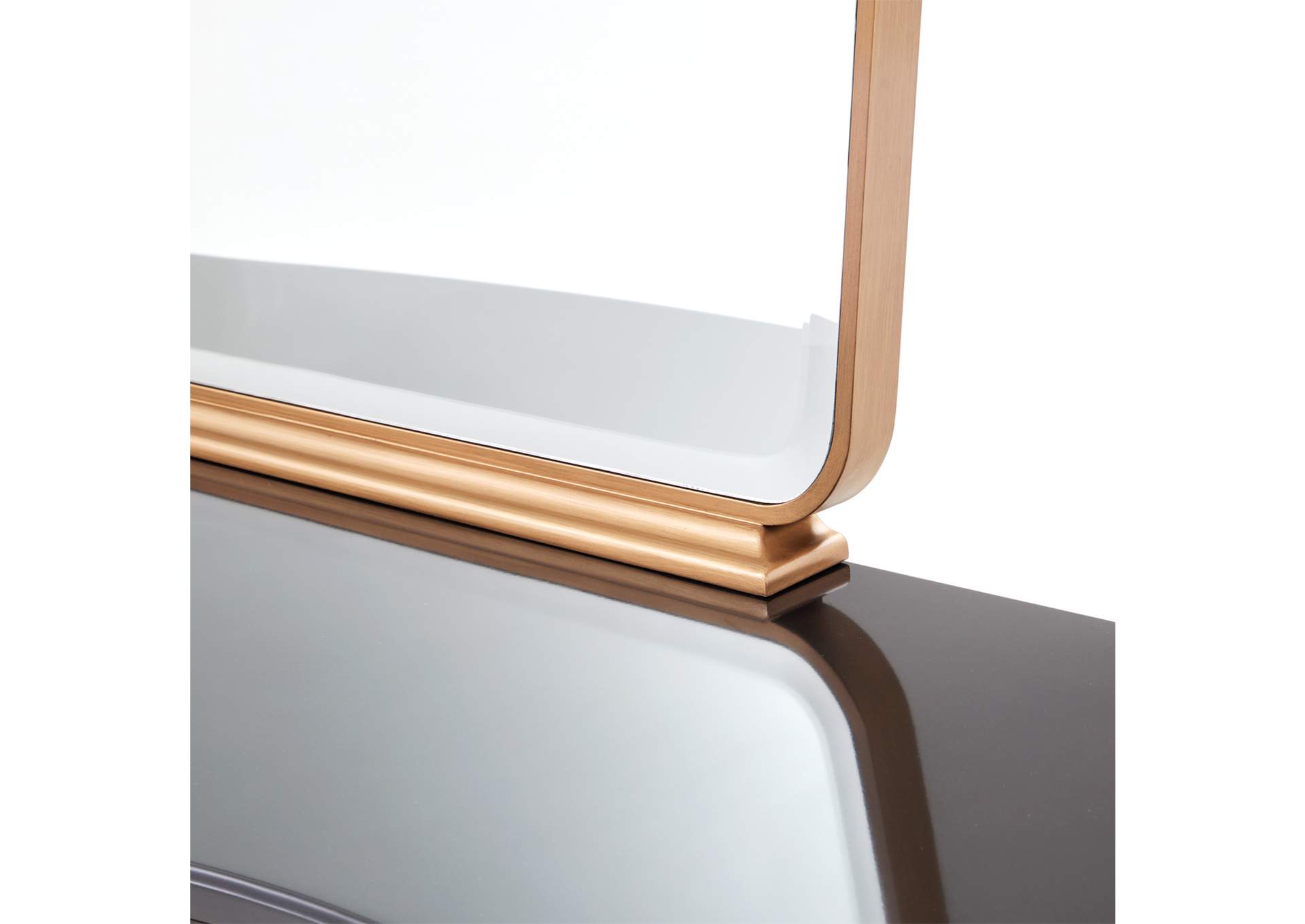 Camellia Field Dresser Mirror - Warm Pecan image 9