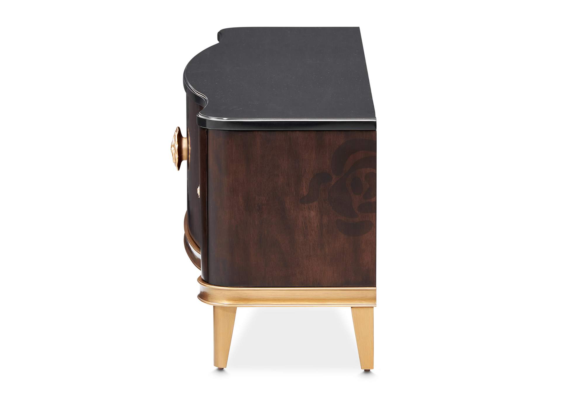 Camellia Field Media Cabinet - Warm Pecan image 3