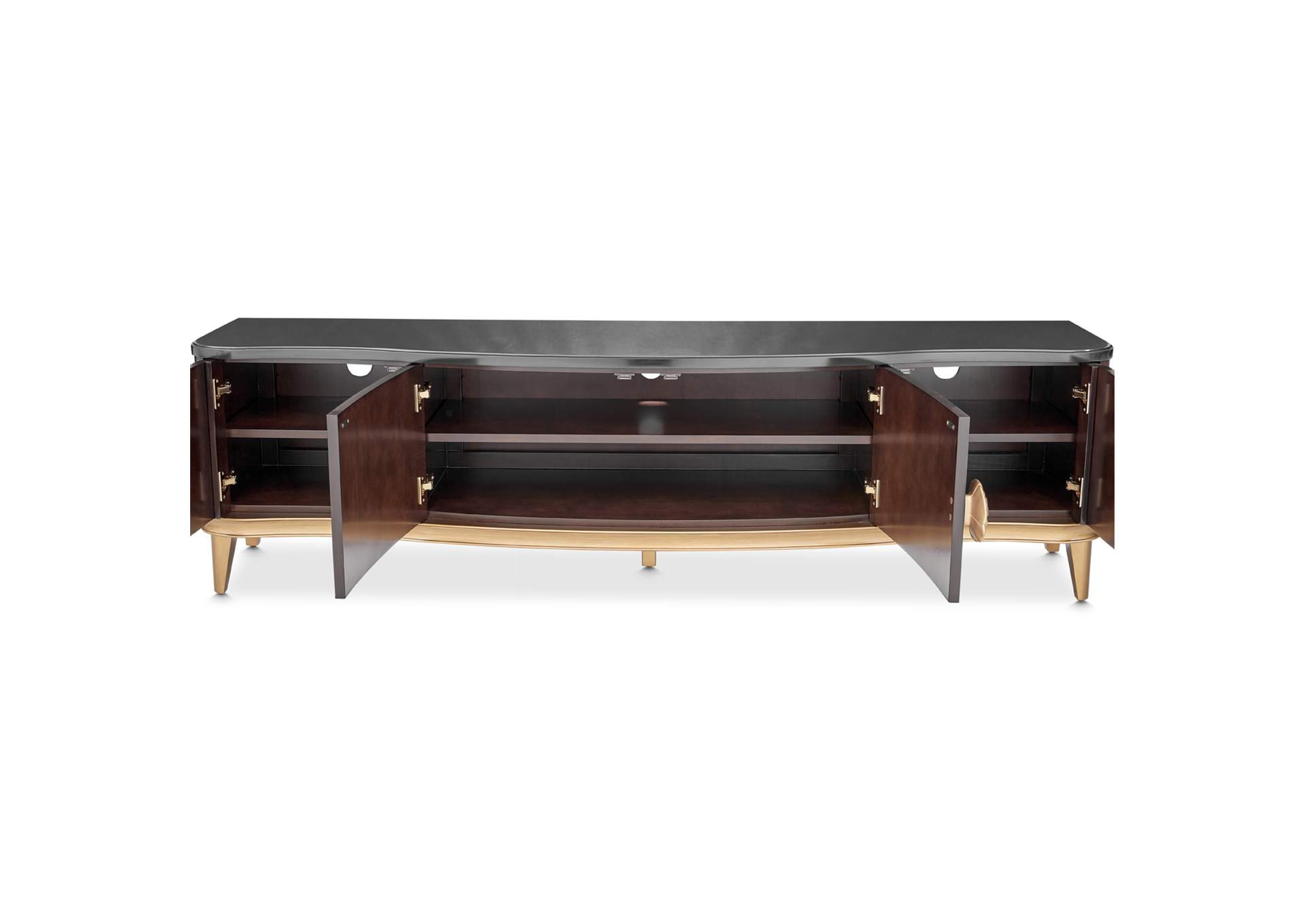 Camellia Field Media Cabinet - Warm Pecan image 5