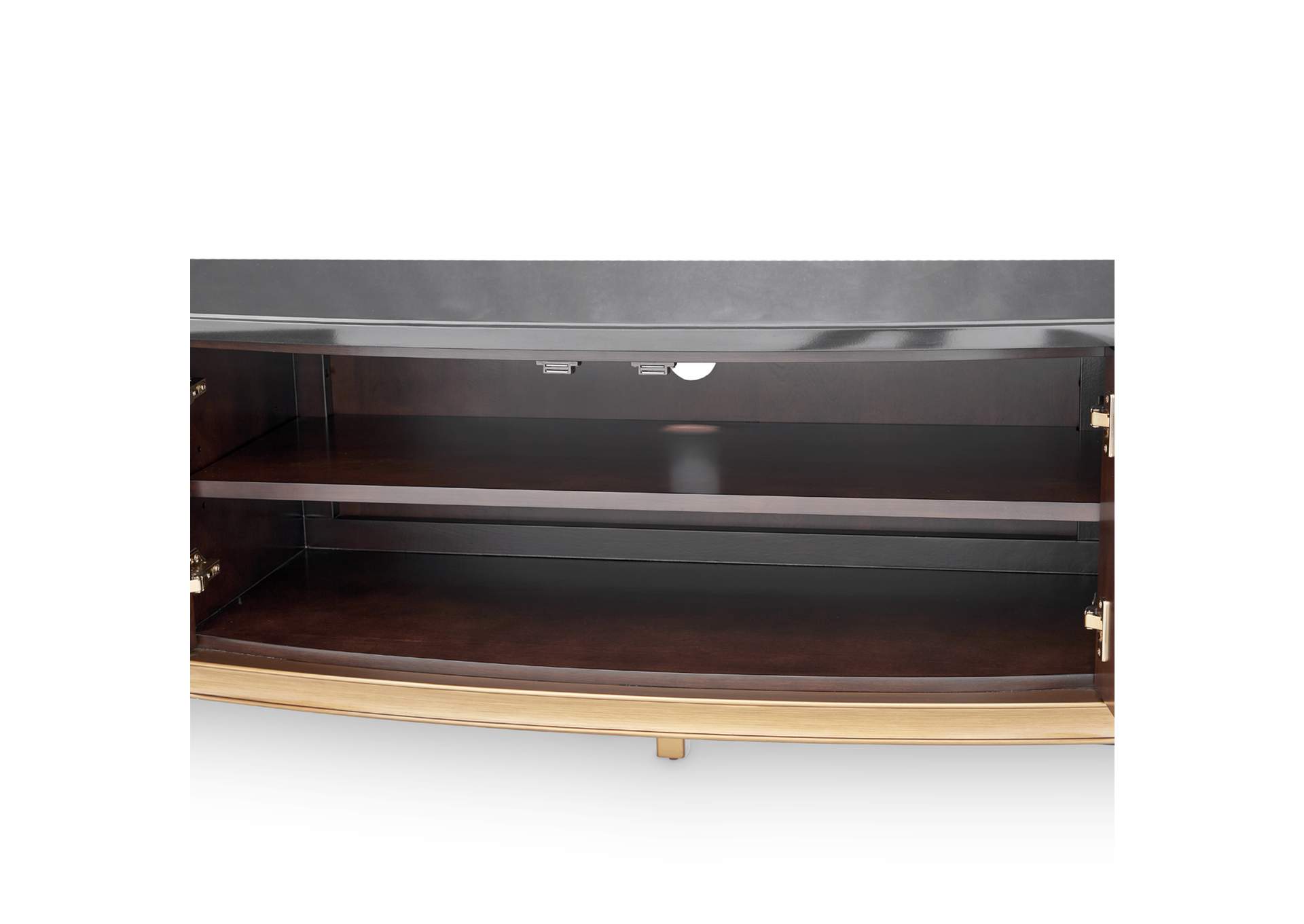 Camellia Field Media Cabinet - Warm Pecan image 6