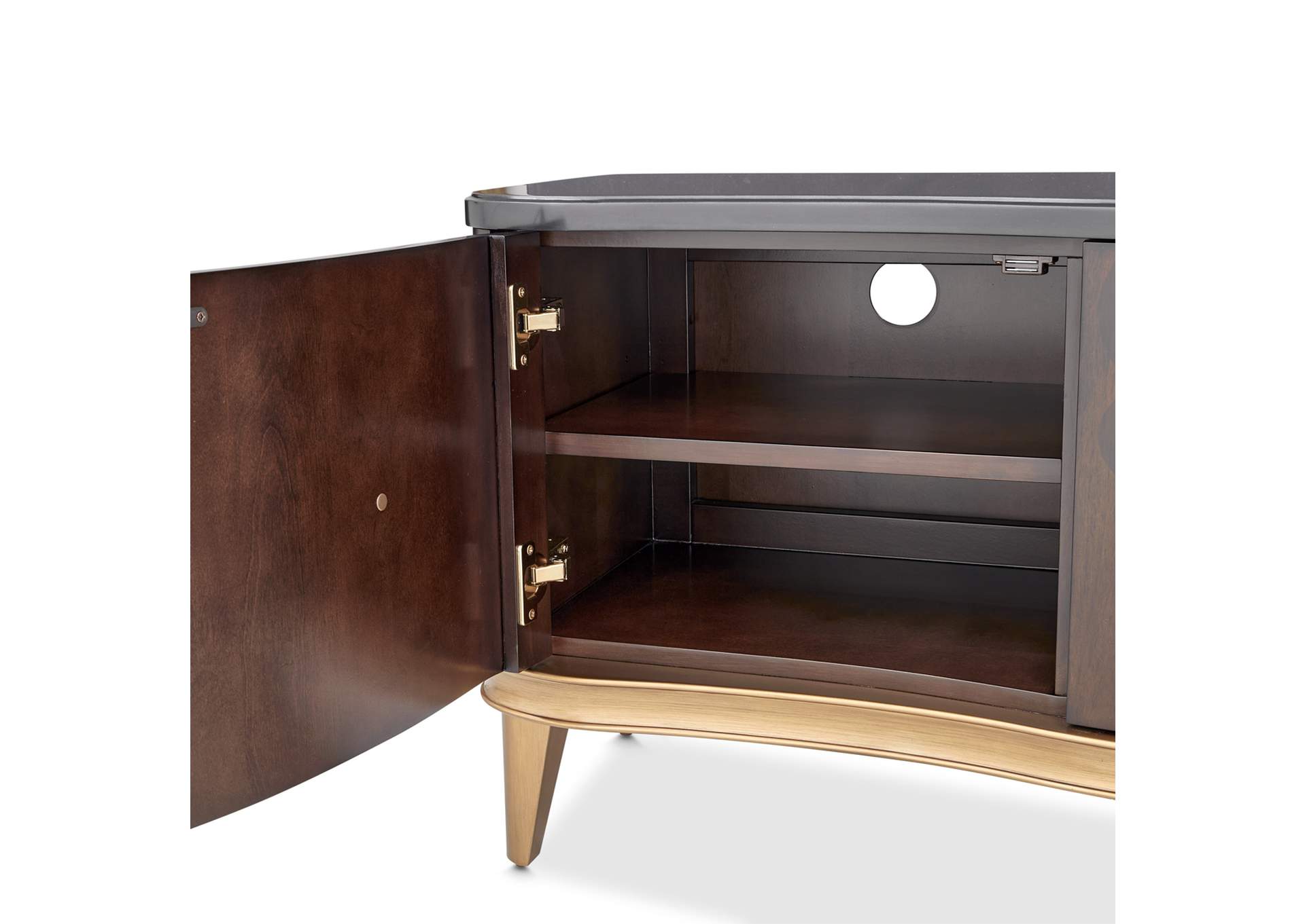 Camellia Field Media Cabinet - Warm Pecan image 7