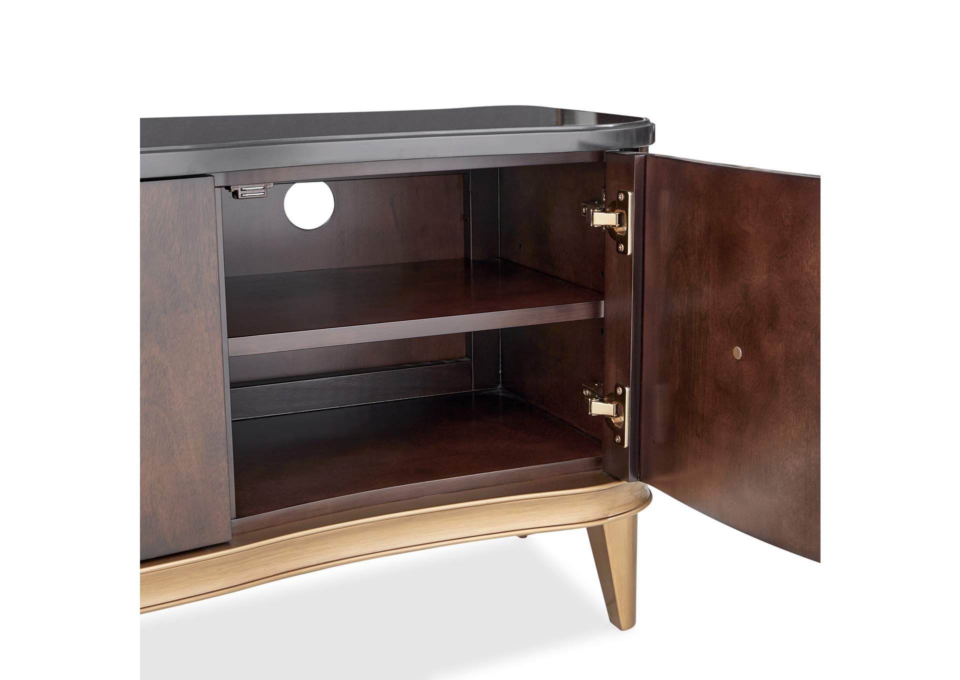 Camellia Field Media Cabinet - Warm Pecan image 8