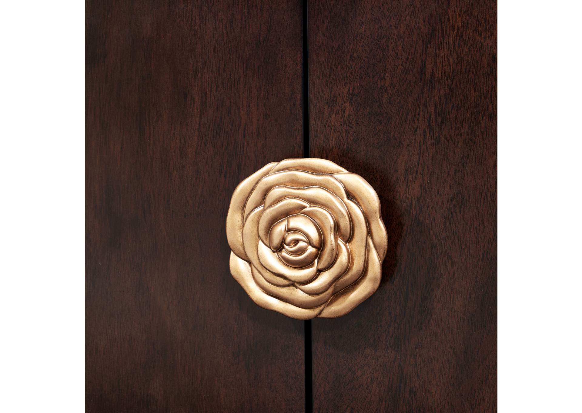 Camellia Field Media Cabinet - Warm Pecan image 9