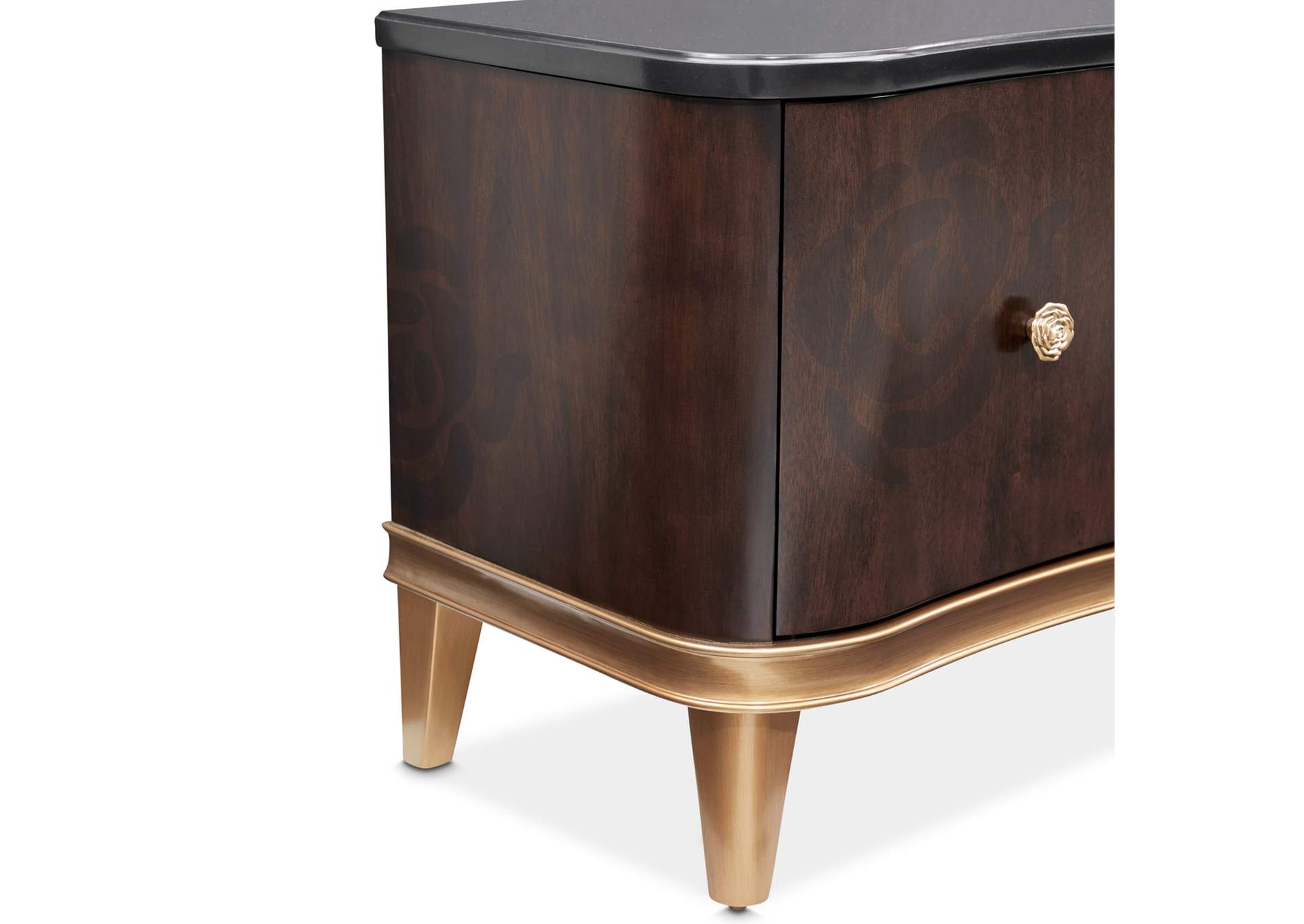 Camellia Field Media Cabinet - Warm Pecan image 13