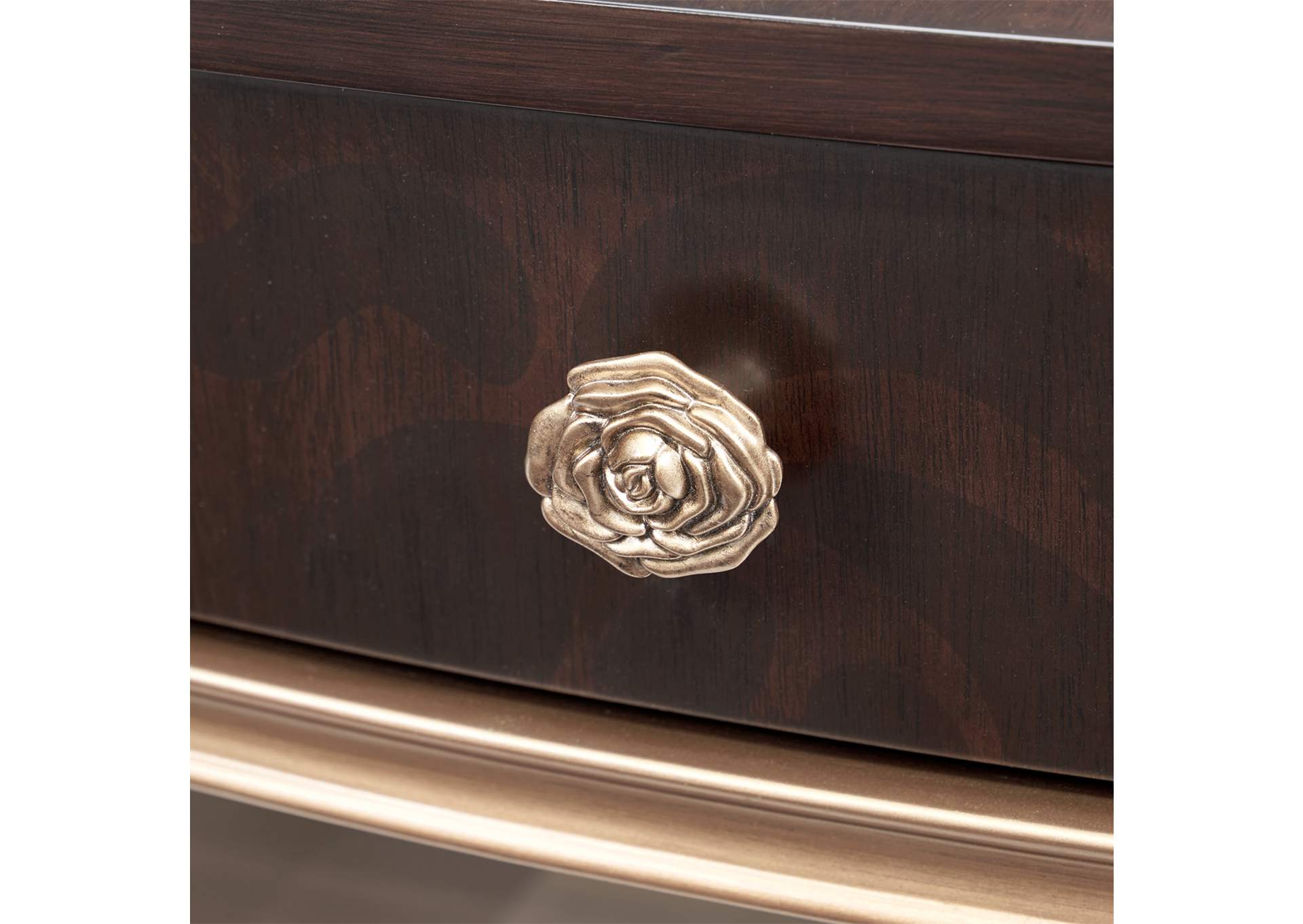 Camellia Field Oval Cocktail Table - Warm Pecan image 8
