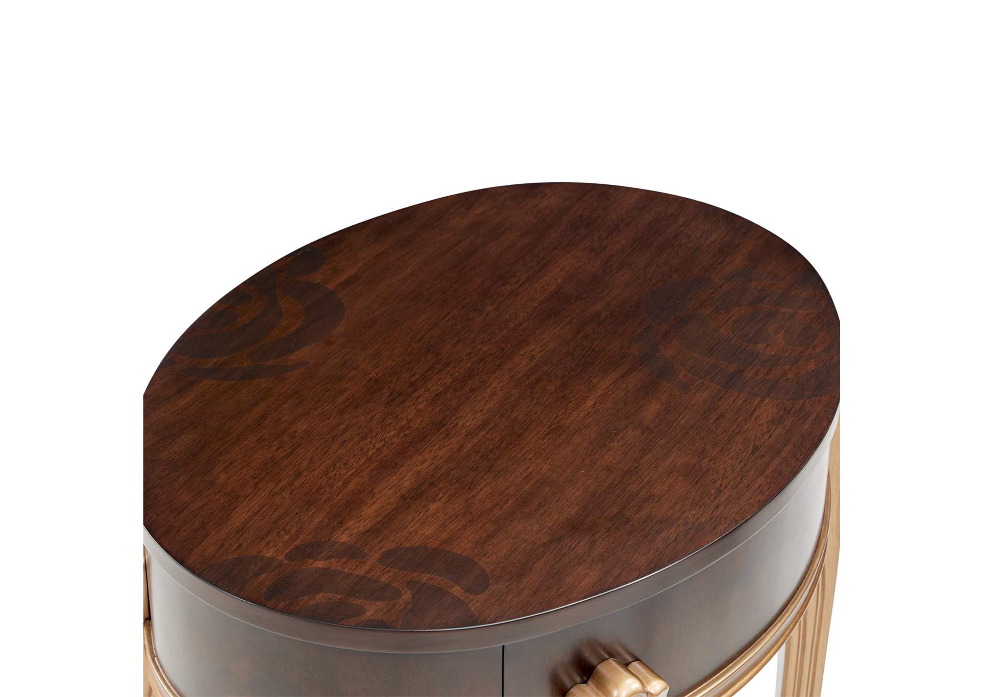 Camellia Field End Table with Drawer - Warm Pecan image 10