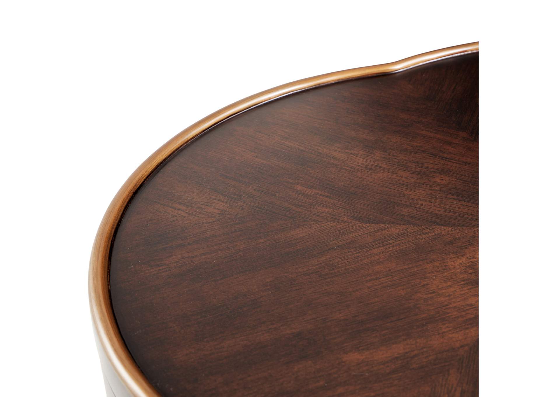 Camellia Field Chairside Table - Warm Pecan image 6