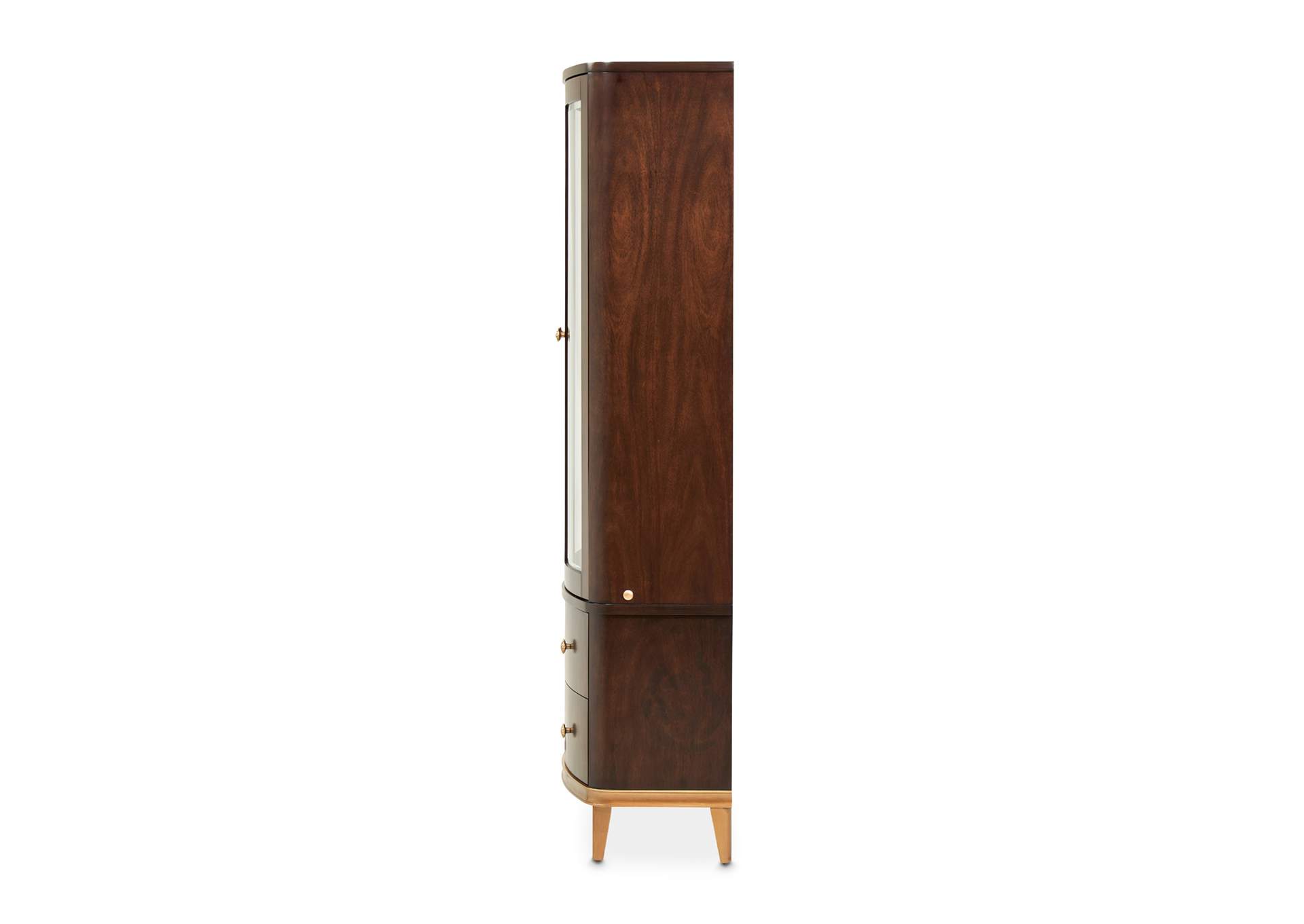 Camellia Field Display Cabinet - Warm Pecan image 3