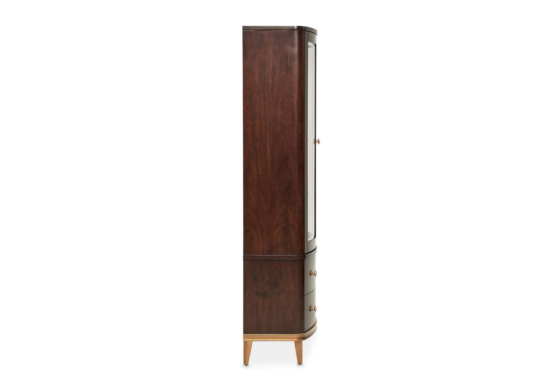 Camellia Field Display Cabinet - Warm Pecan image 4