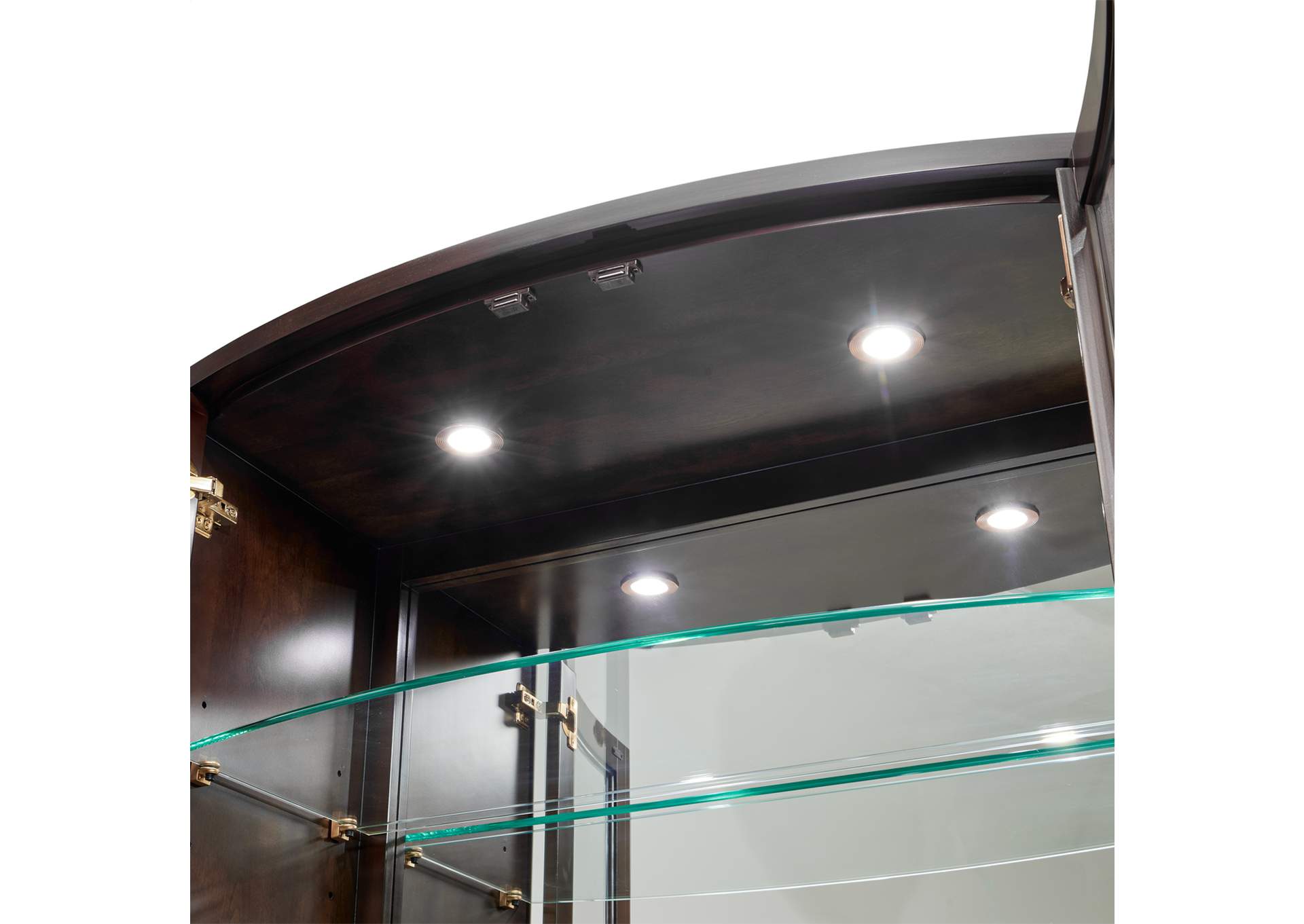 Camellia Field Display Cabinet - Warm Pecan image 6