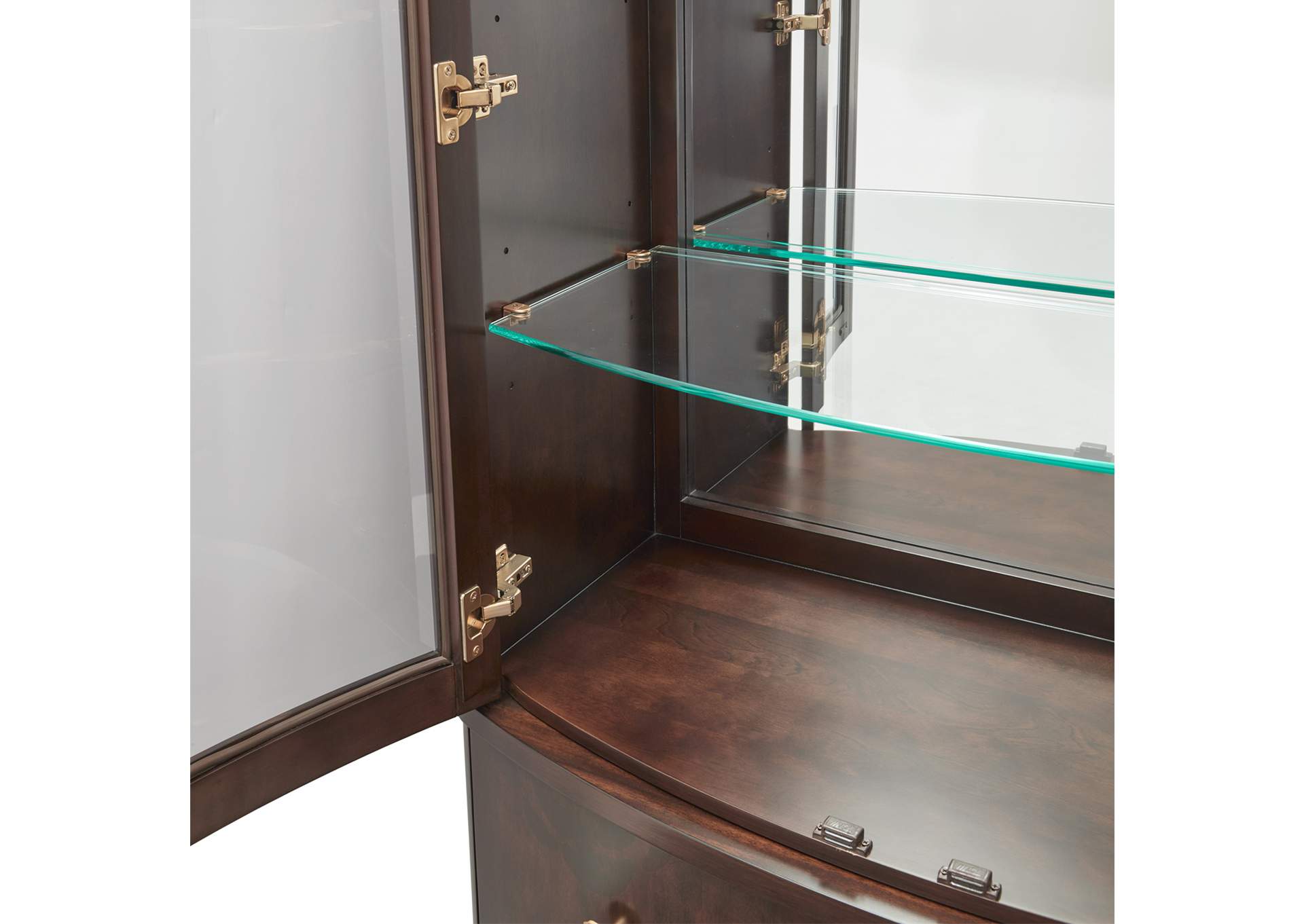 Camellia Field Display Cabinet - Warm Pecan image 7