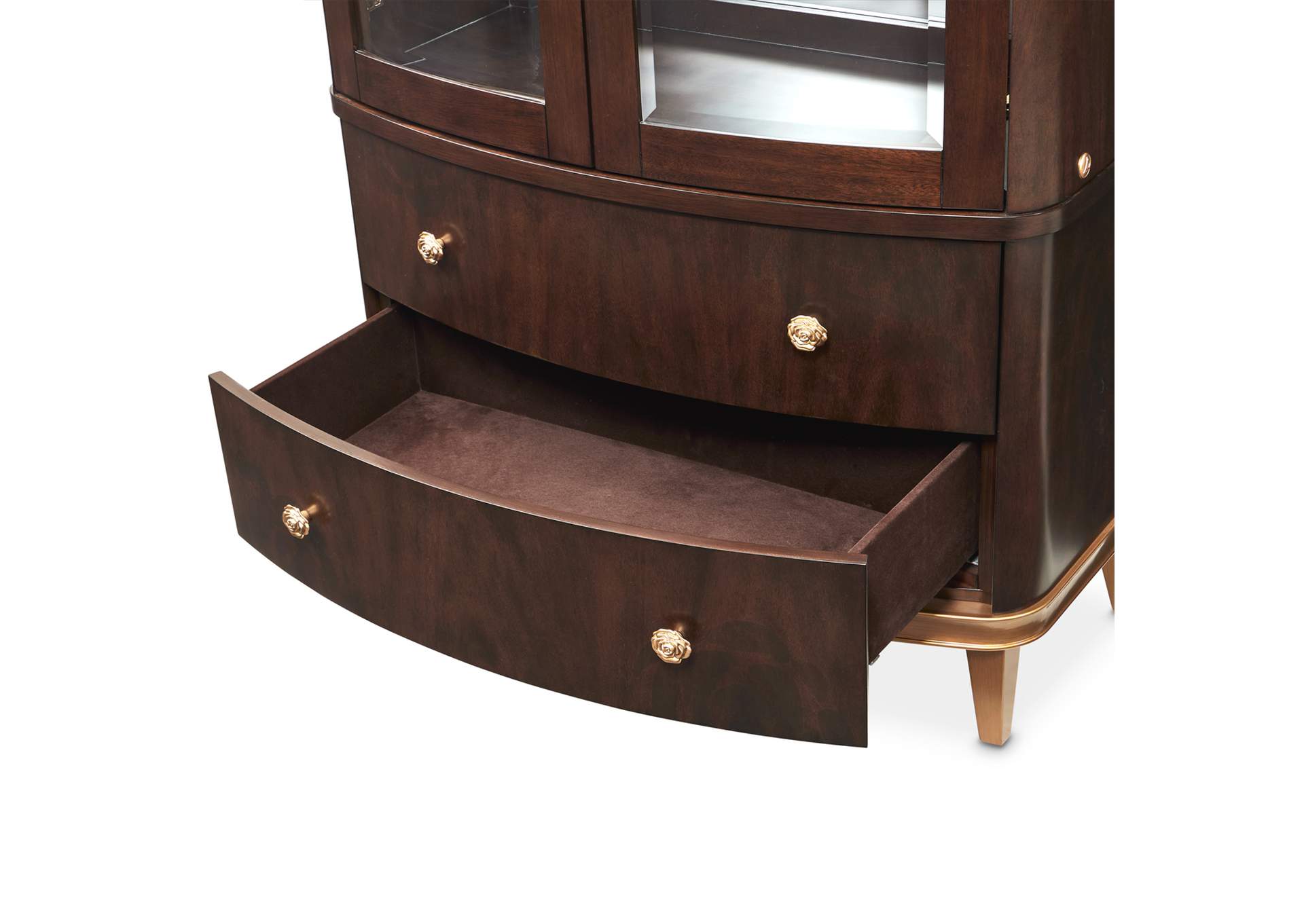 Camellia Field Display Cabinet - Warm Pecan image 11