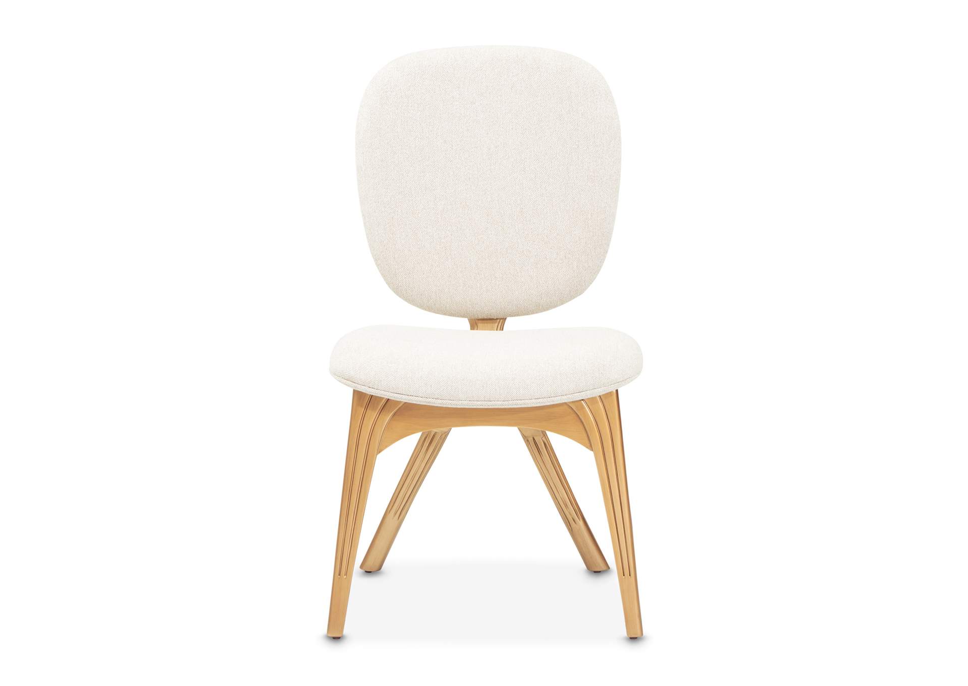 Camellia Field Vanity Chair - Linen and Antique Gold image 1