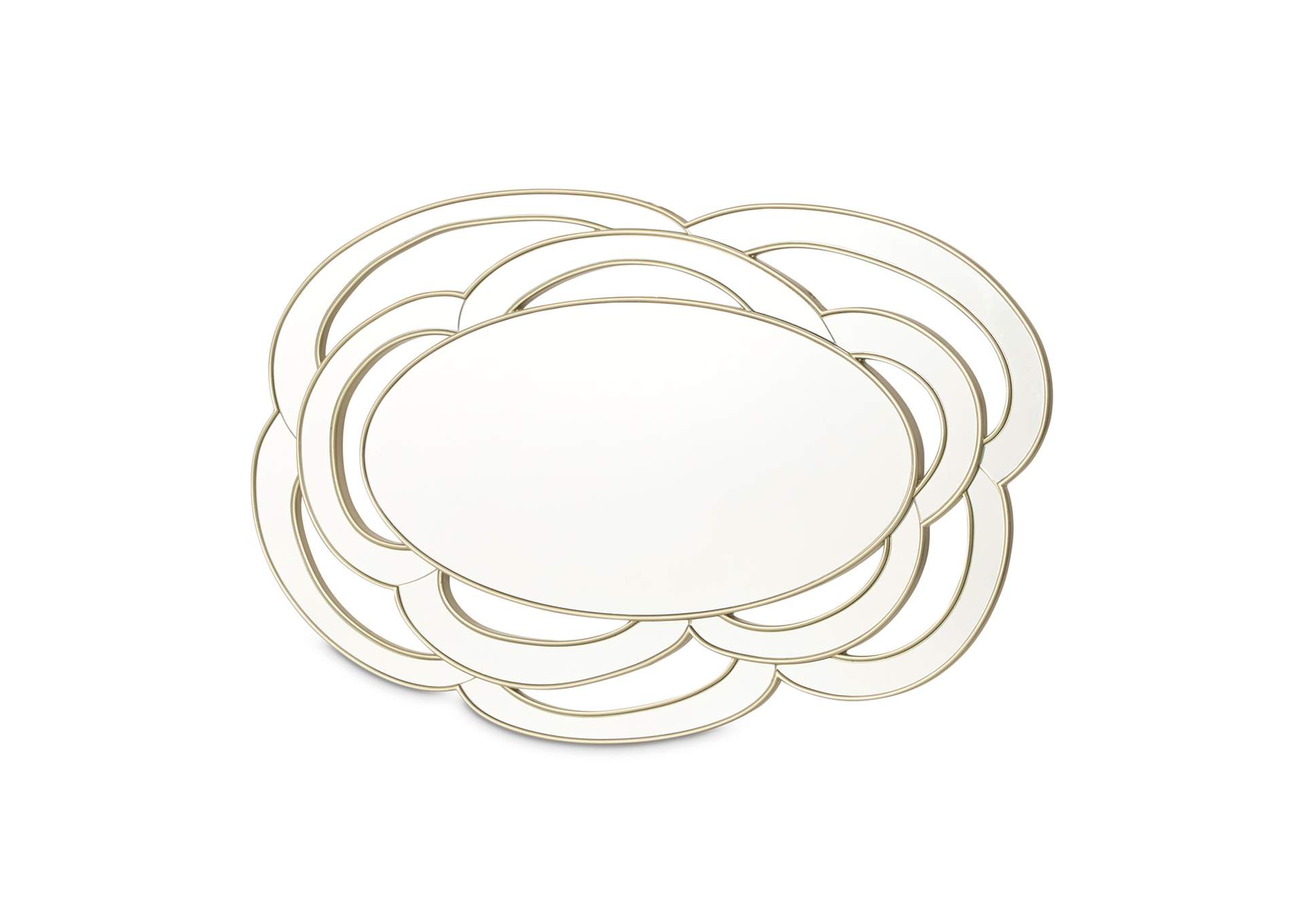 Camellia Field Wall Mirror - Antique Gold image 1