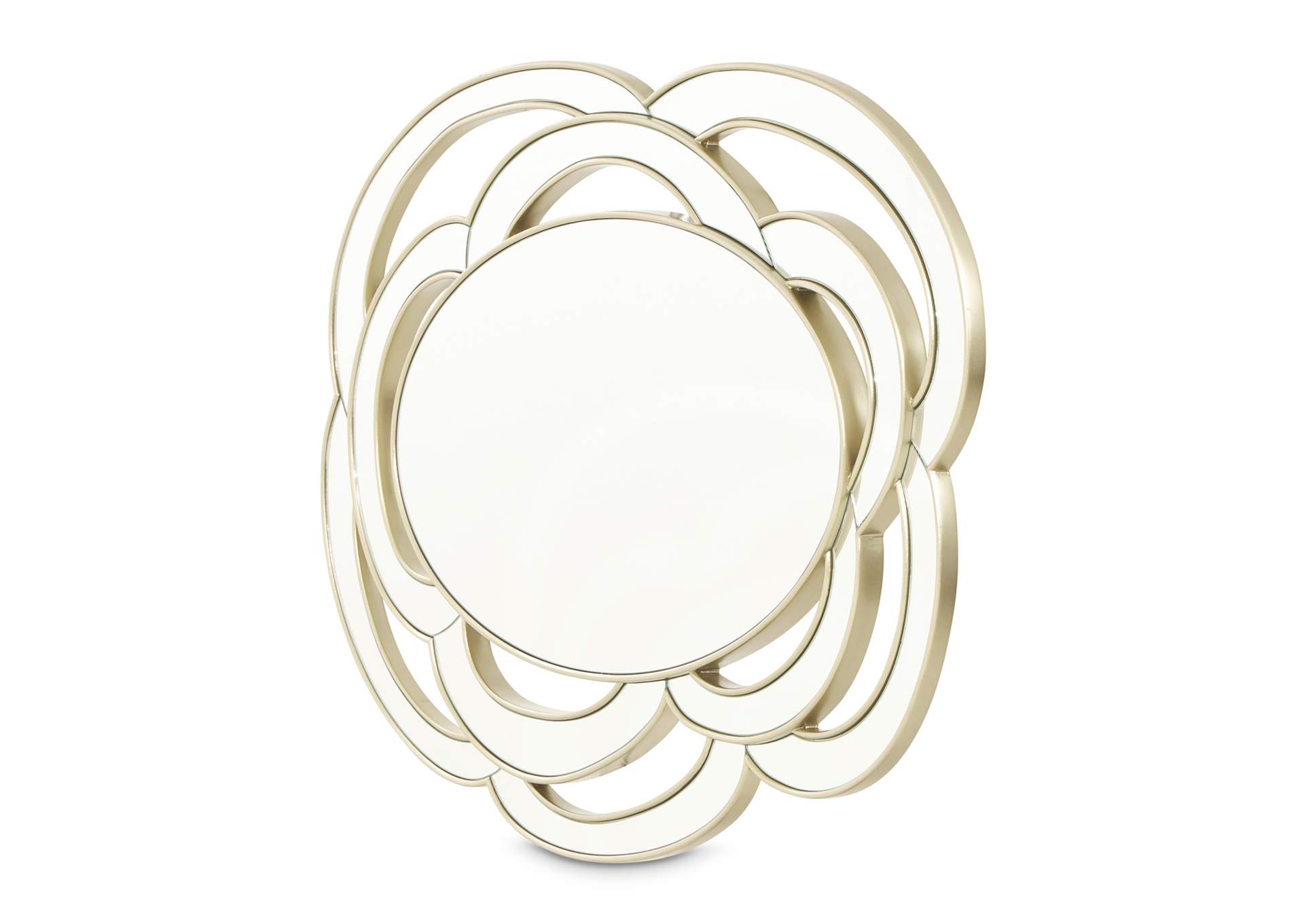 Camellia Field Wall Mirror - Antique Gold image 3