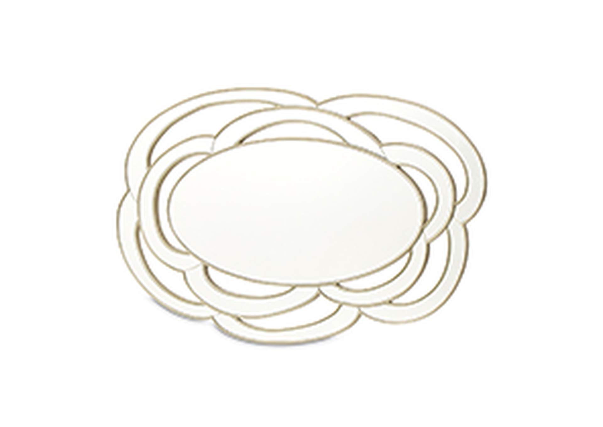 Camellia Field Wall Mirror - Antique Gold image 4