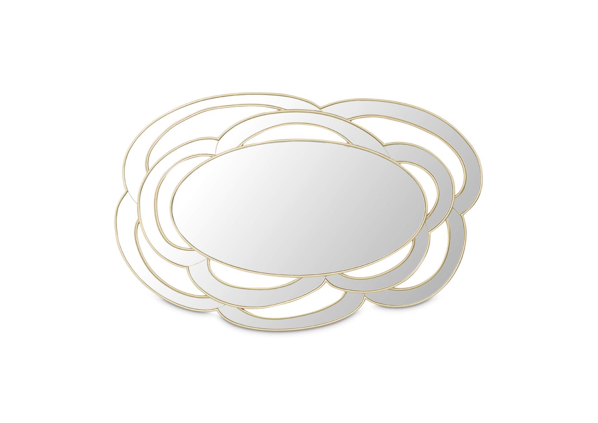Camellia Field Wall Mirror - Antique Gold image 5