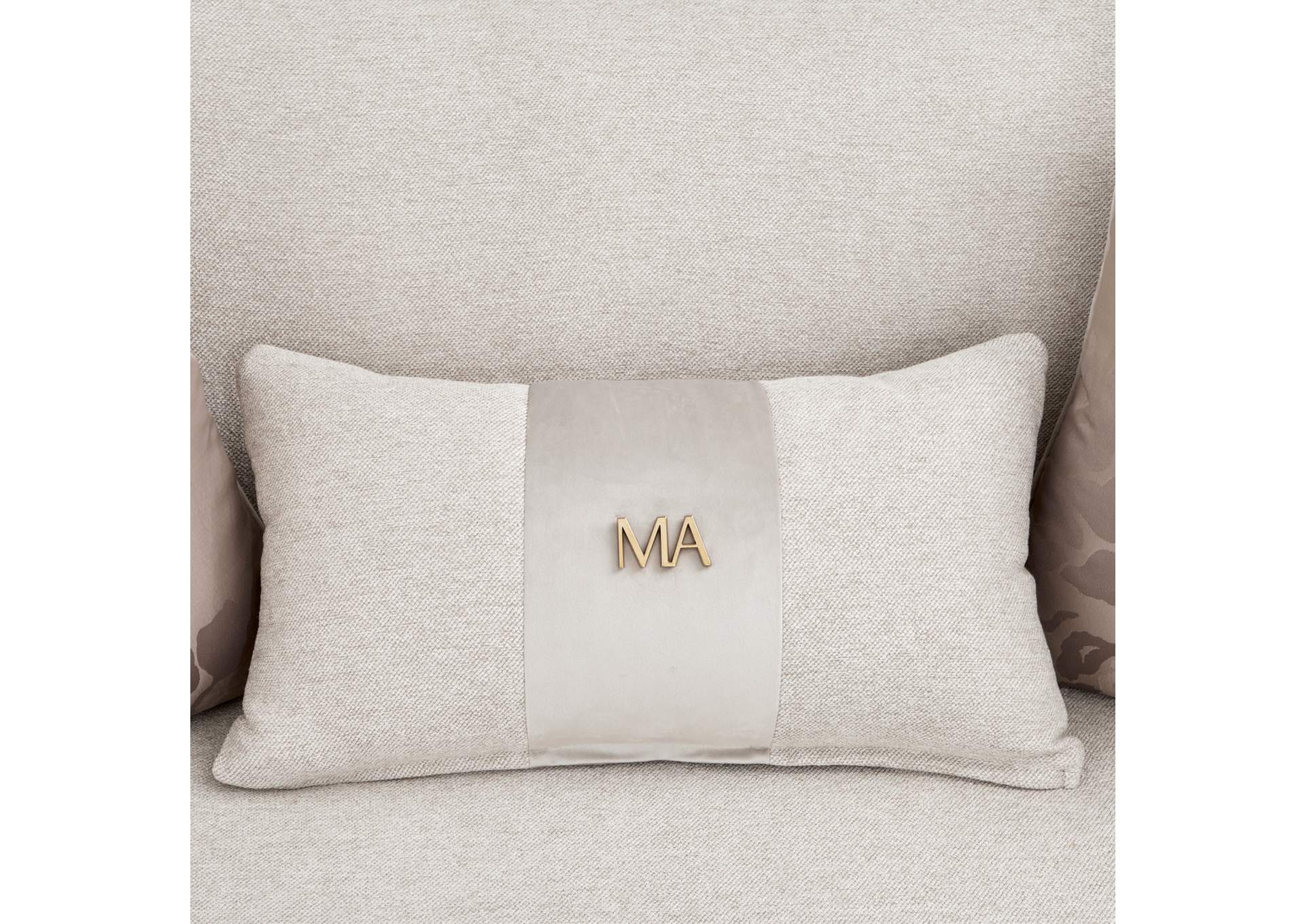 Camellia Field Chenille Sofa - Linen and Warm Pecan image 14