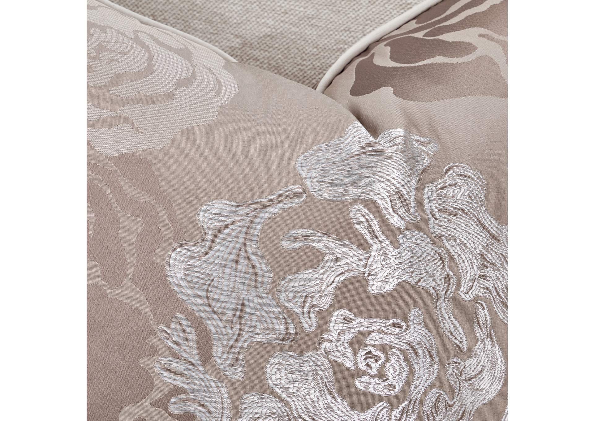 Camellia Field Chenille Sofa - Linen and Warm Pecan image 12