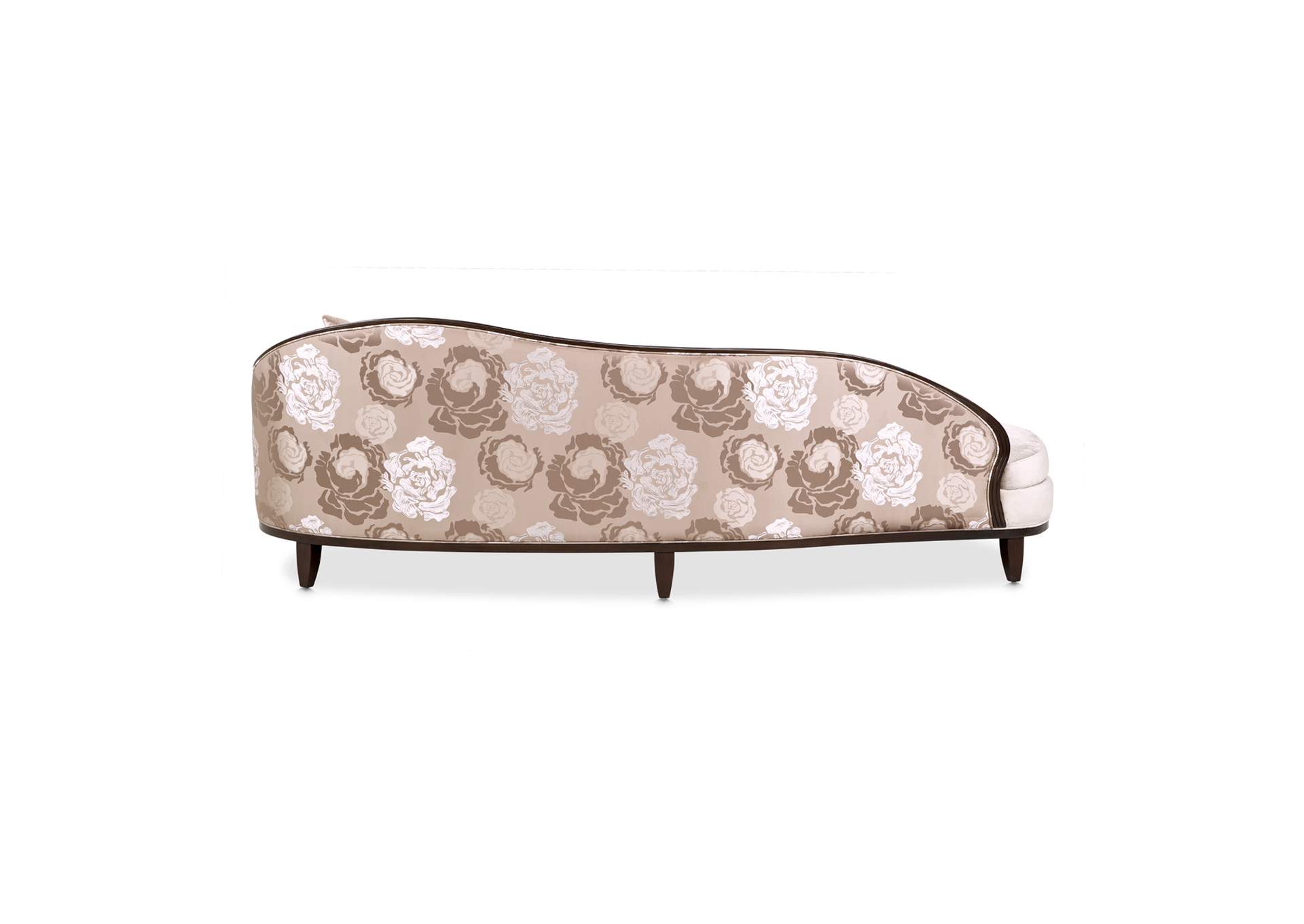 Camellia Field Asymmetrical Velvet Sofa - Porcini and Warm Pecan image 15
