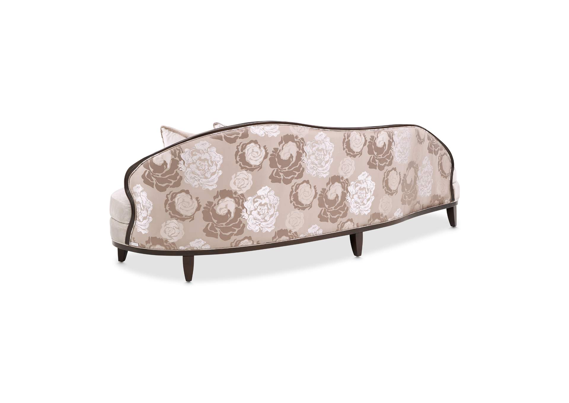Camellia Field Asymmetrical Velvet Sofa - Porcini and Warm Pecan image 14