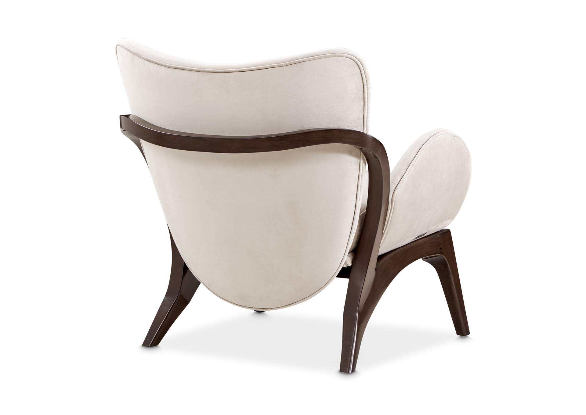 Camellia Field Velvet Accent Chair - Porcini and Warm Pecan image 16