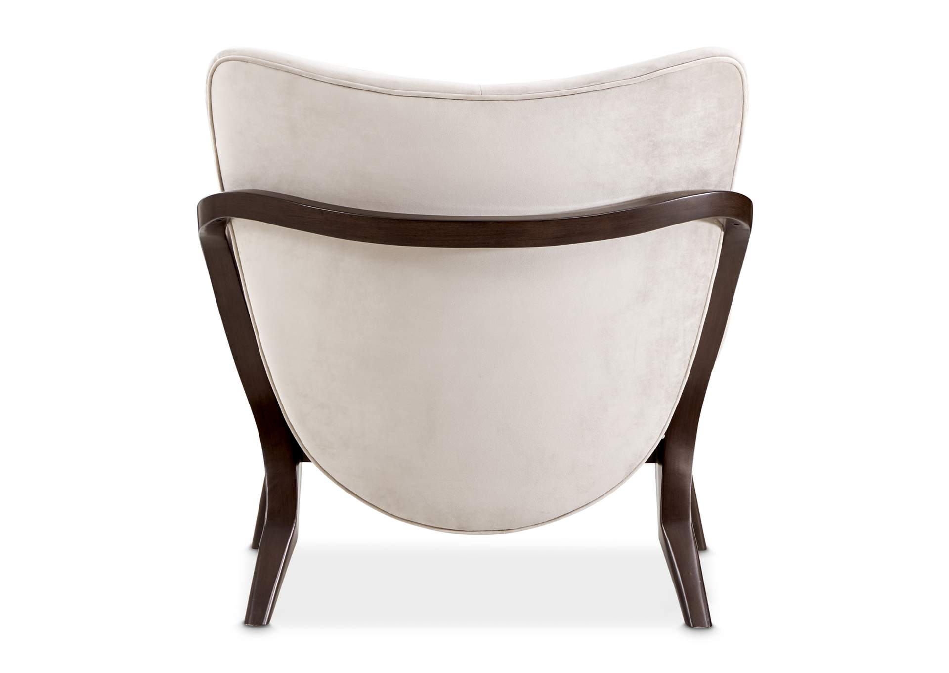Camellia Field Velvet Accent Chair - Porcini and Warm Pecan image 15