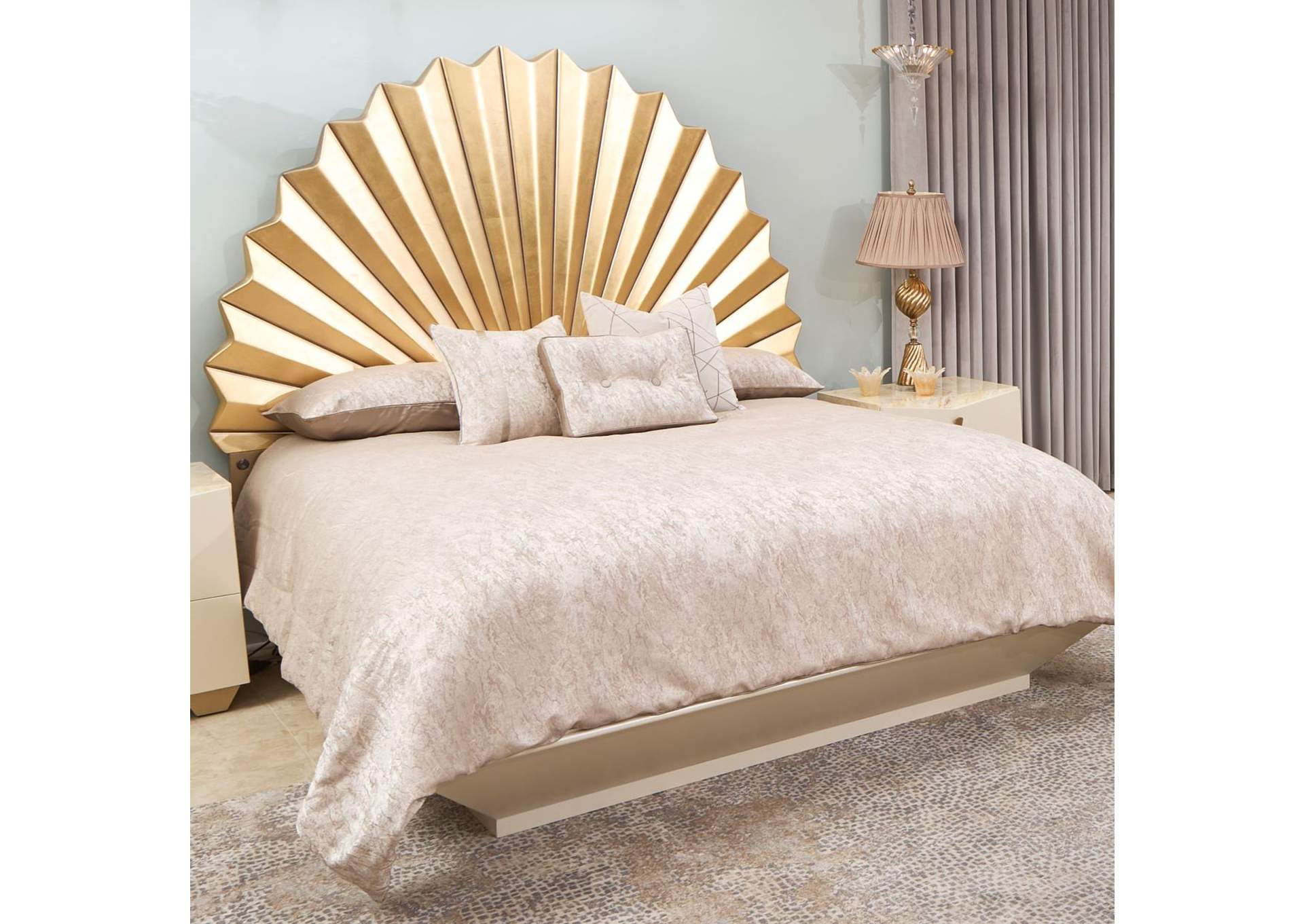 Fantosini King Fan Bed - Gold Leaf image 1