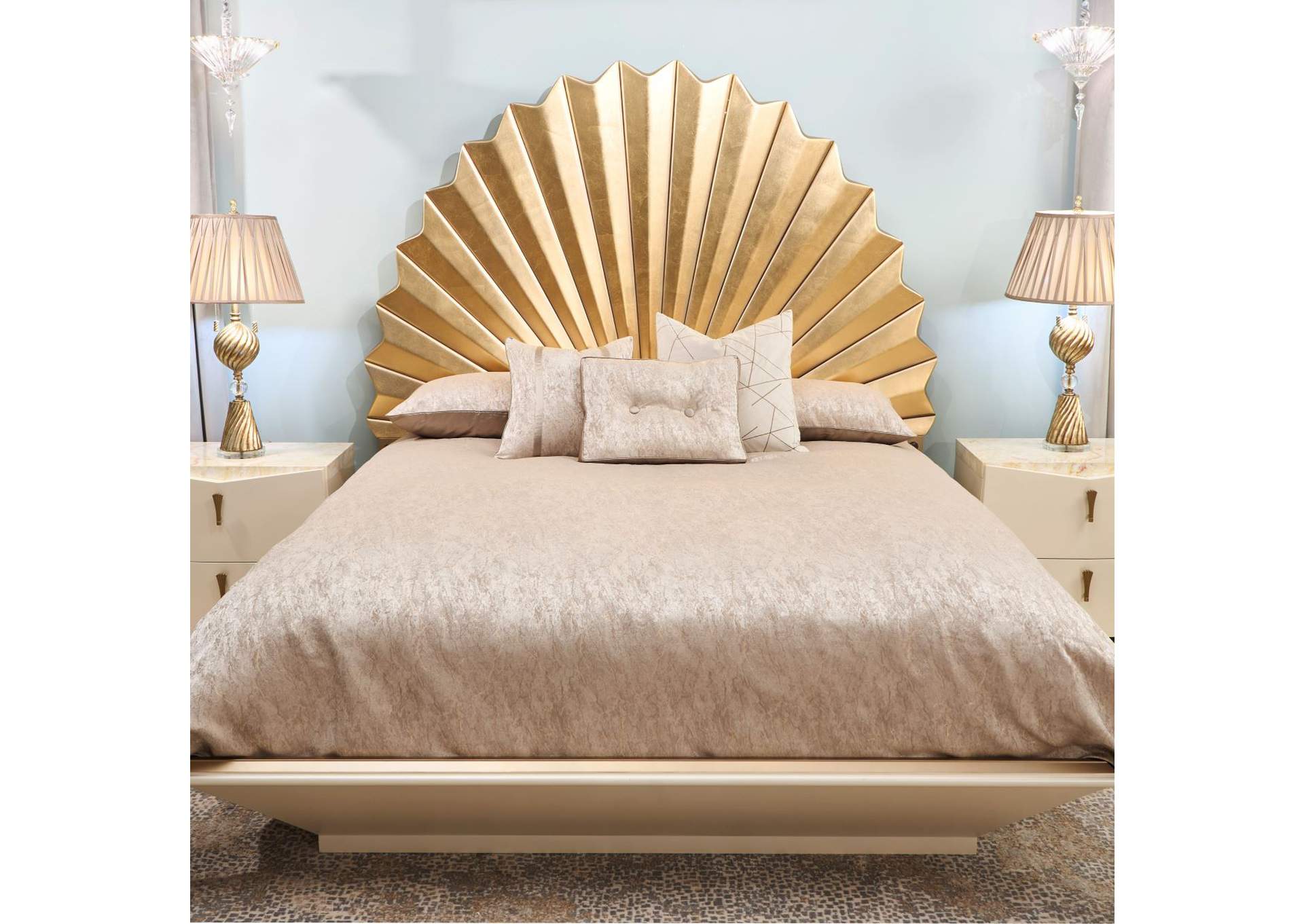 Fantosini King Fan Bed - Gold Leaf image 3