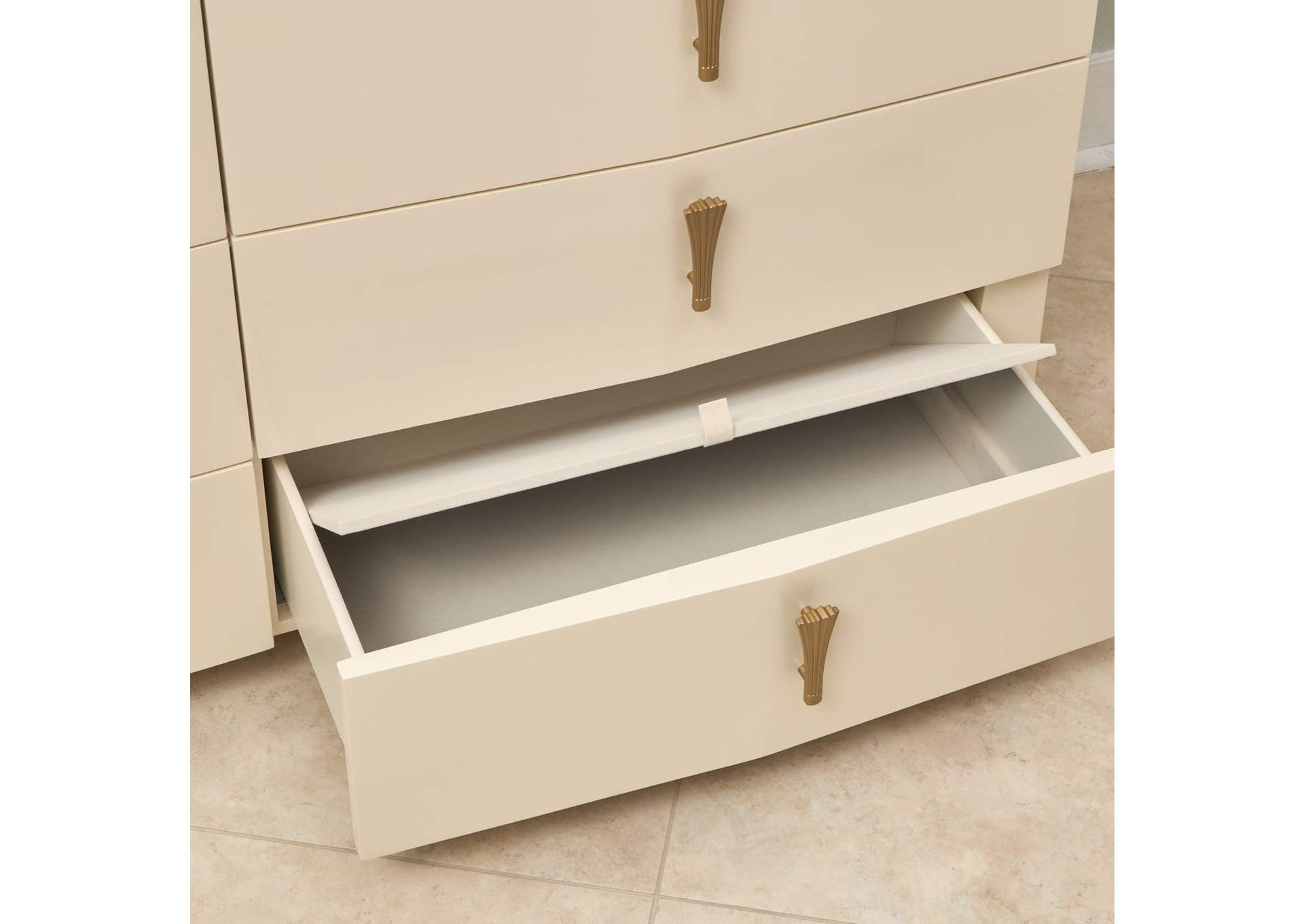 Fantosini 10-Drawer Mule Chest - Creamy Pearl image 5
